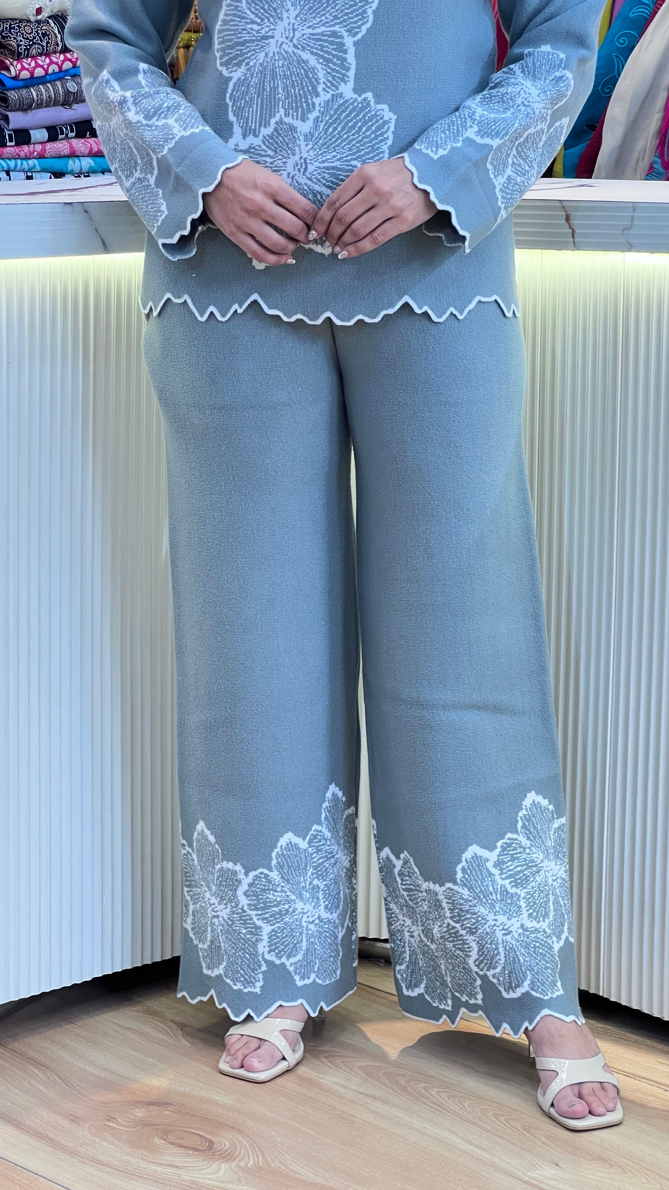 Premium knitted wool cord set ( rs lsn 1467 )