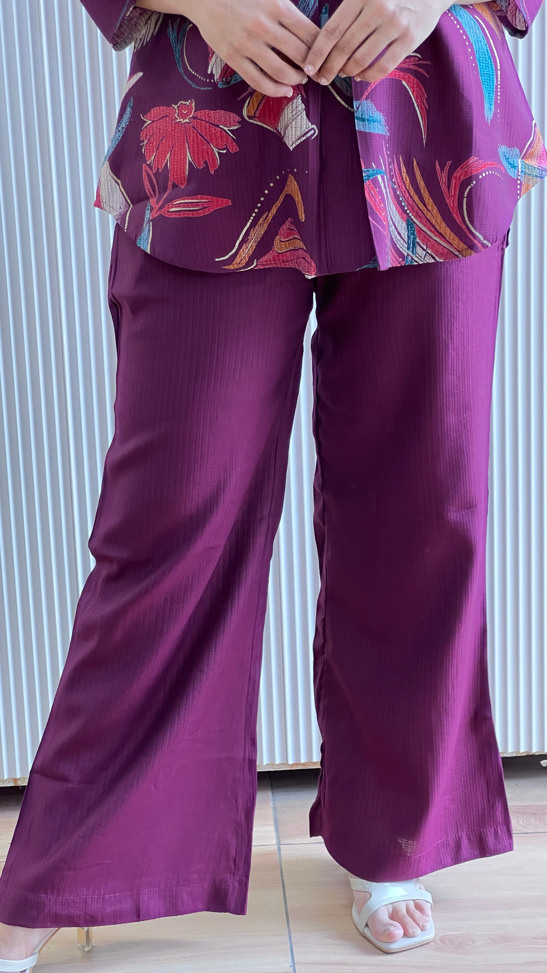 Premium laser cotton cord set ( si 10167 )