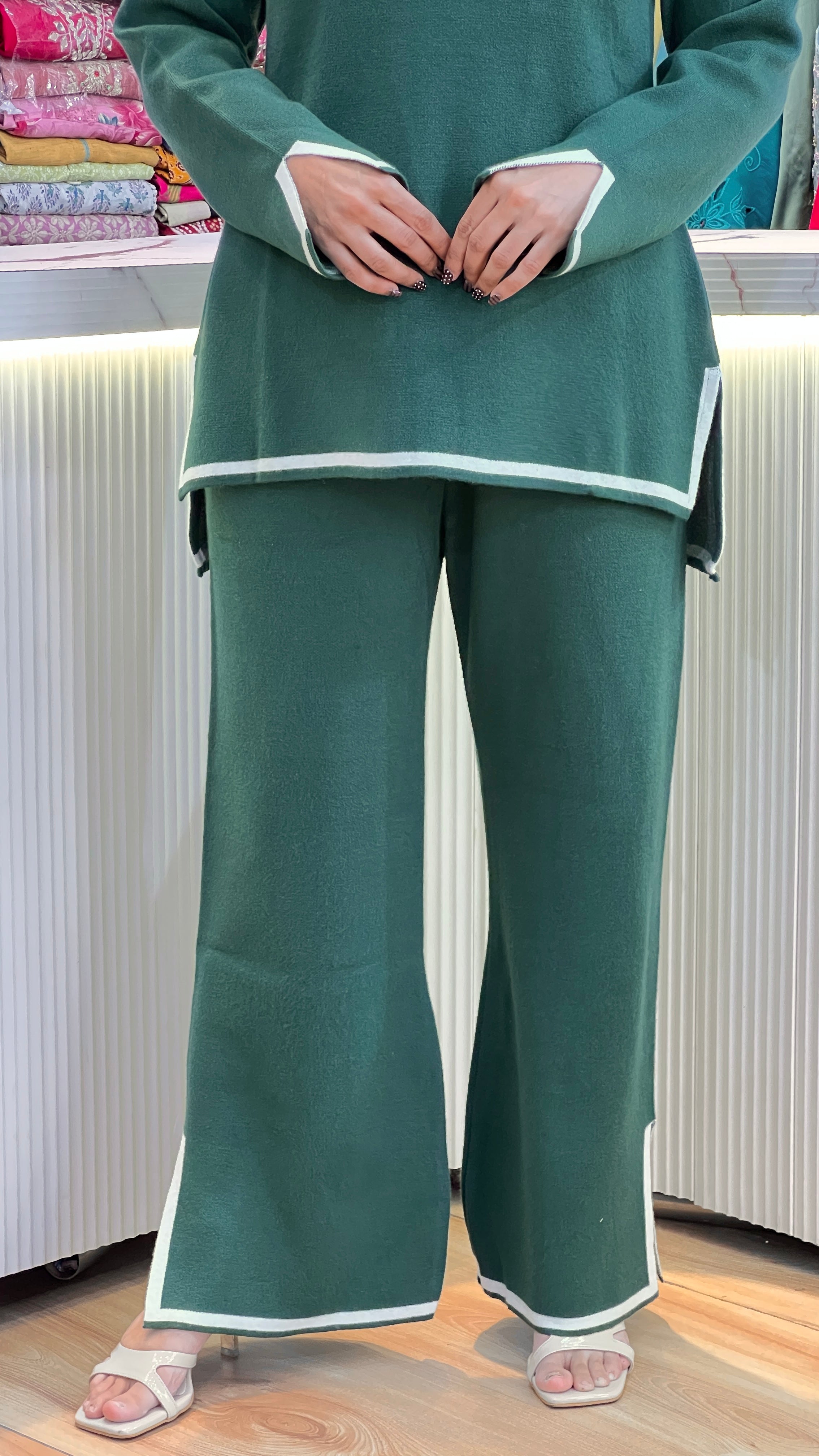 Premium Knitted Woolen Co-Ord Set ( sb hm 1301 )