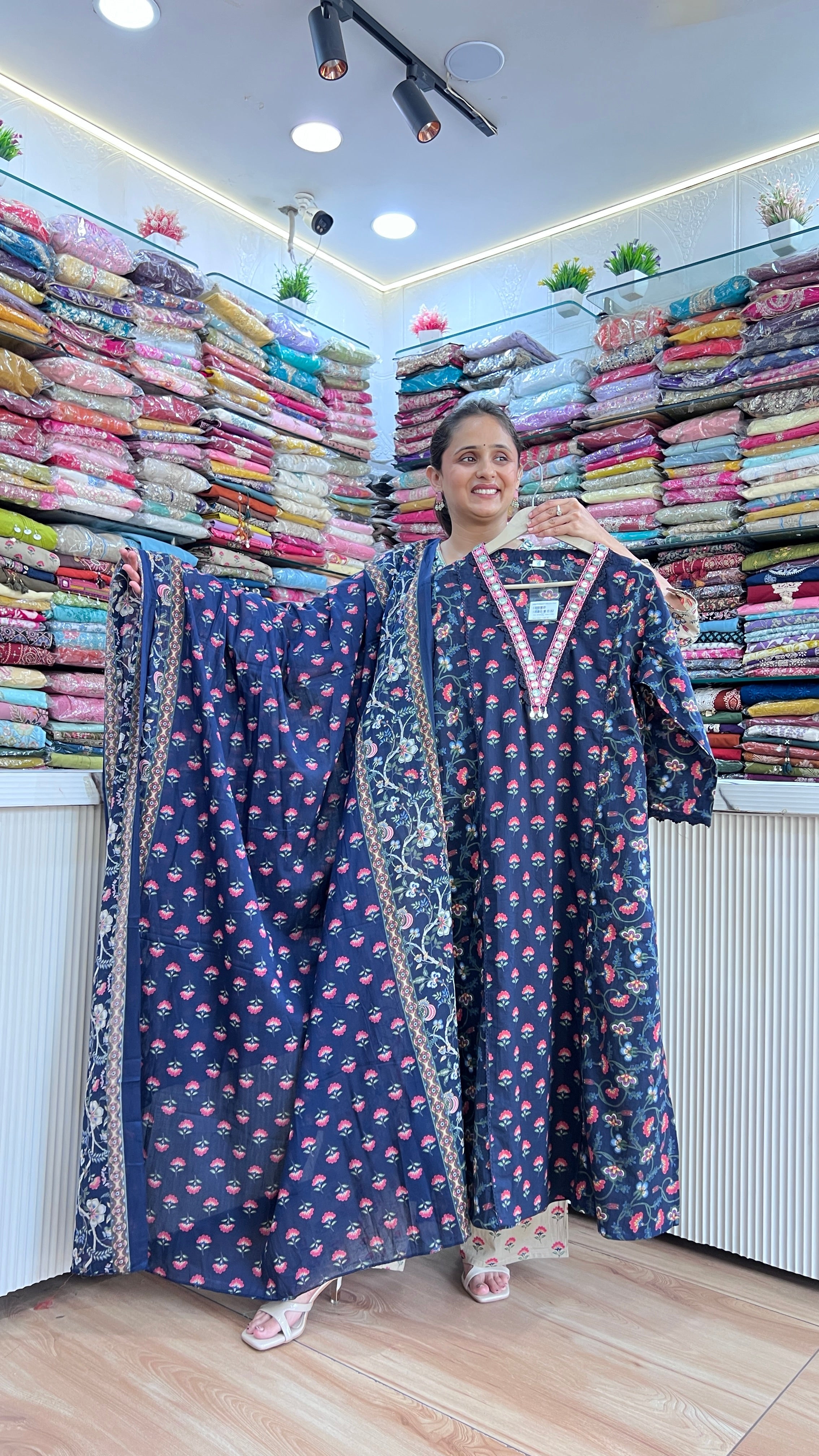 A-line premium cotton suit (gj 10467)
