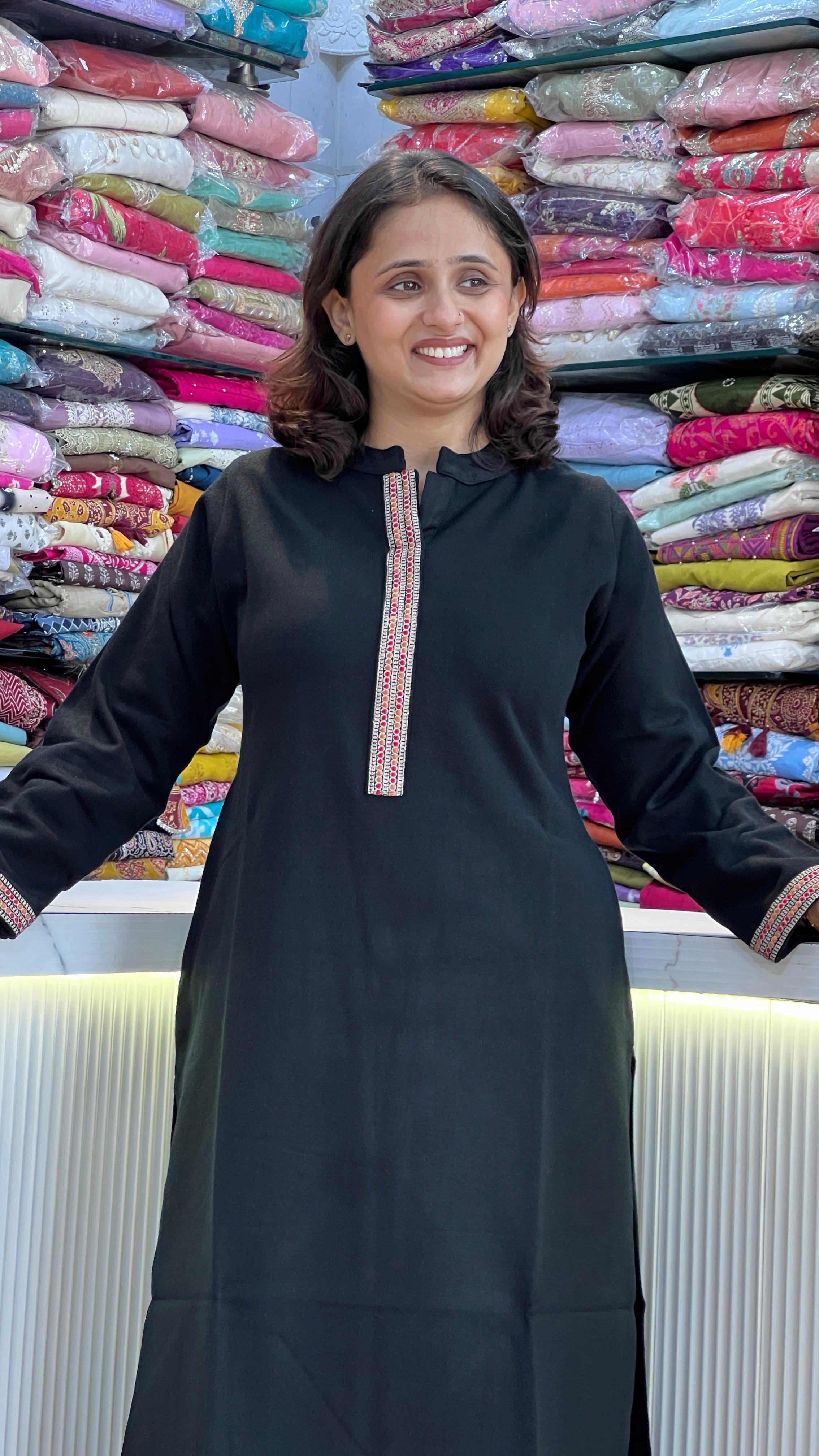 Premium Daffodil Woolen Kurta ( miss 712 ) only kurta