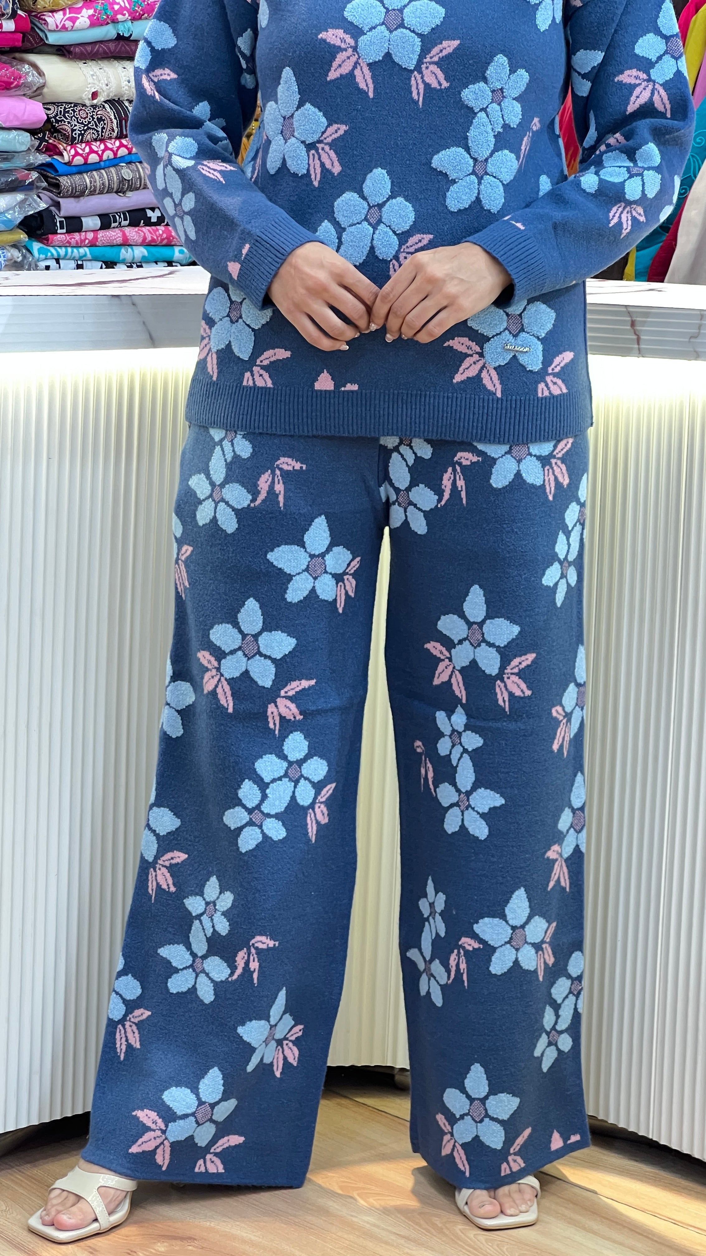 Premium knitted wool cord set ( rs lsn 1567 )