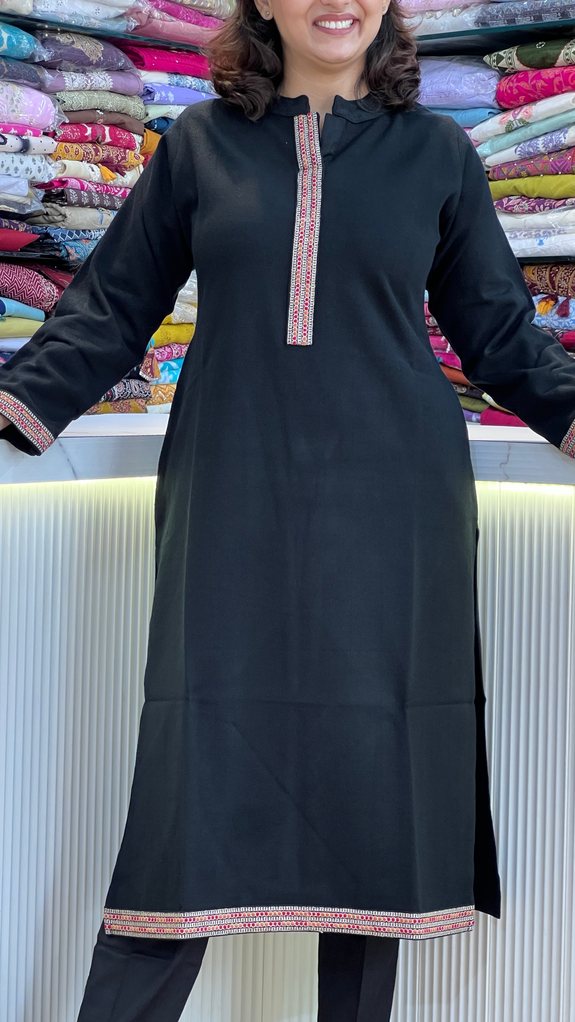Premium Daffodil Woolen Kurta ( miss 712 ) only kurta
