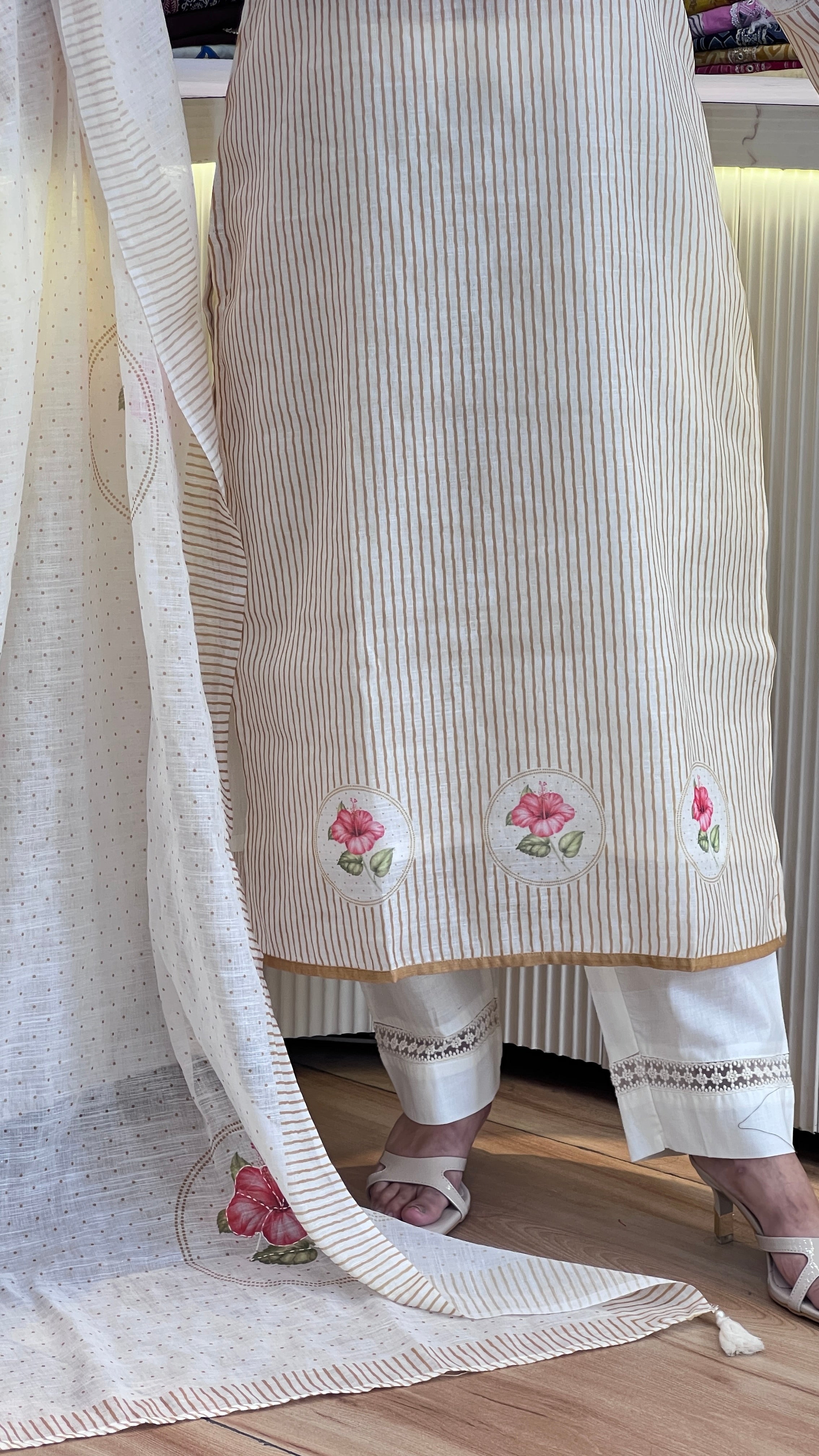 Premium linen cotton suit ( ym 62967 )