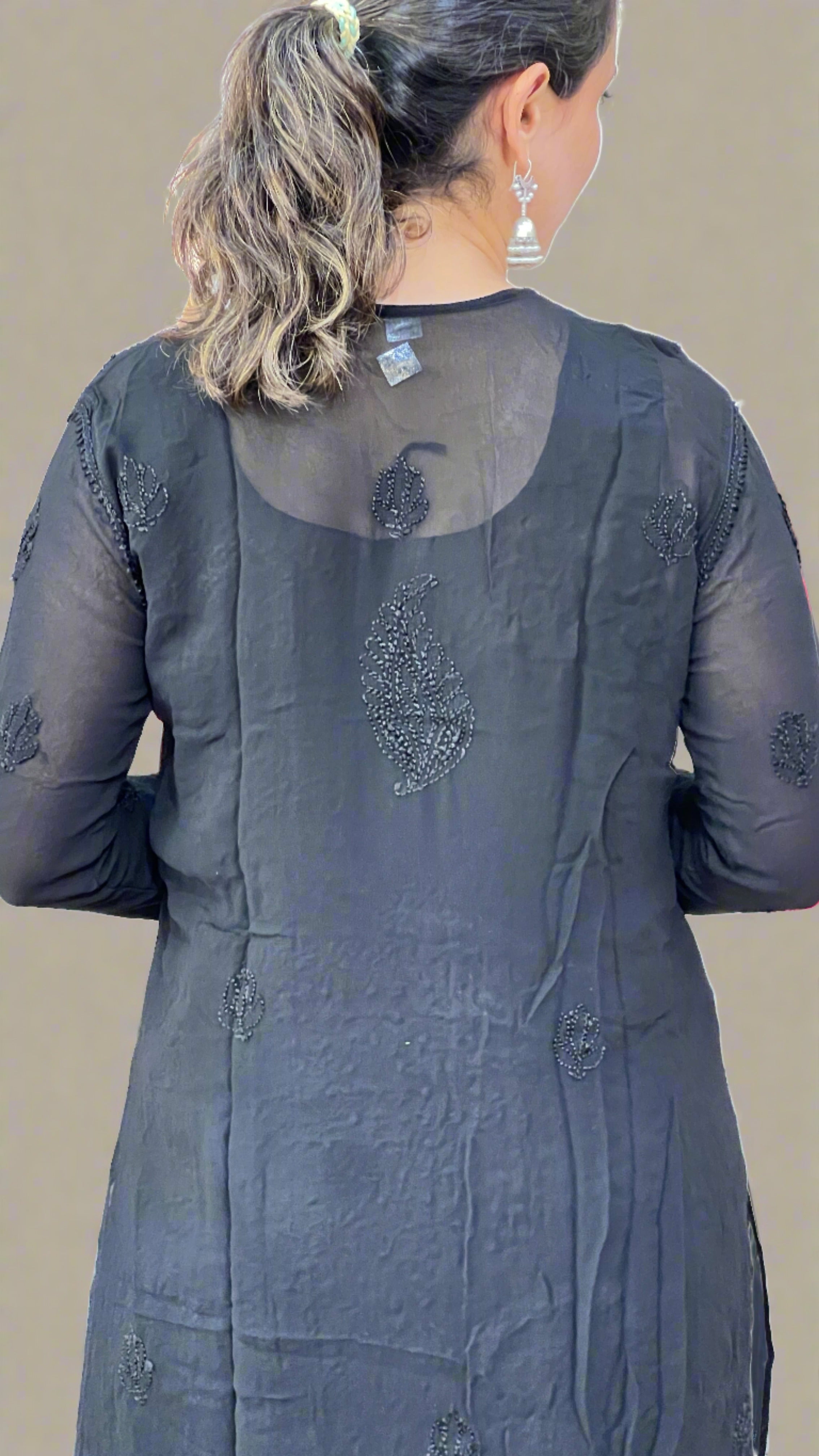 Pure viscose lakhnavi kurta with inner