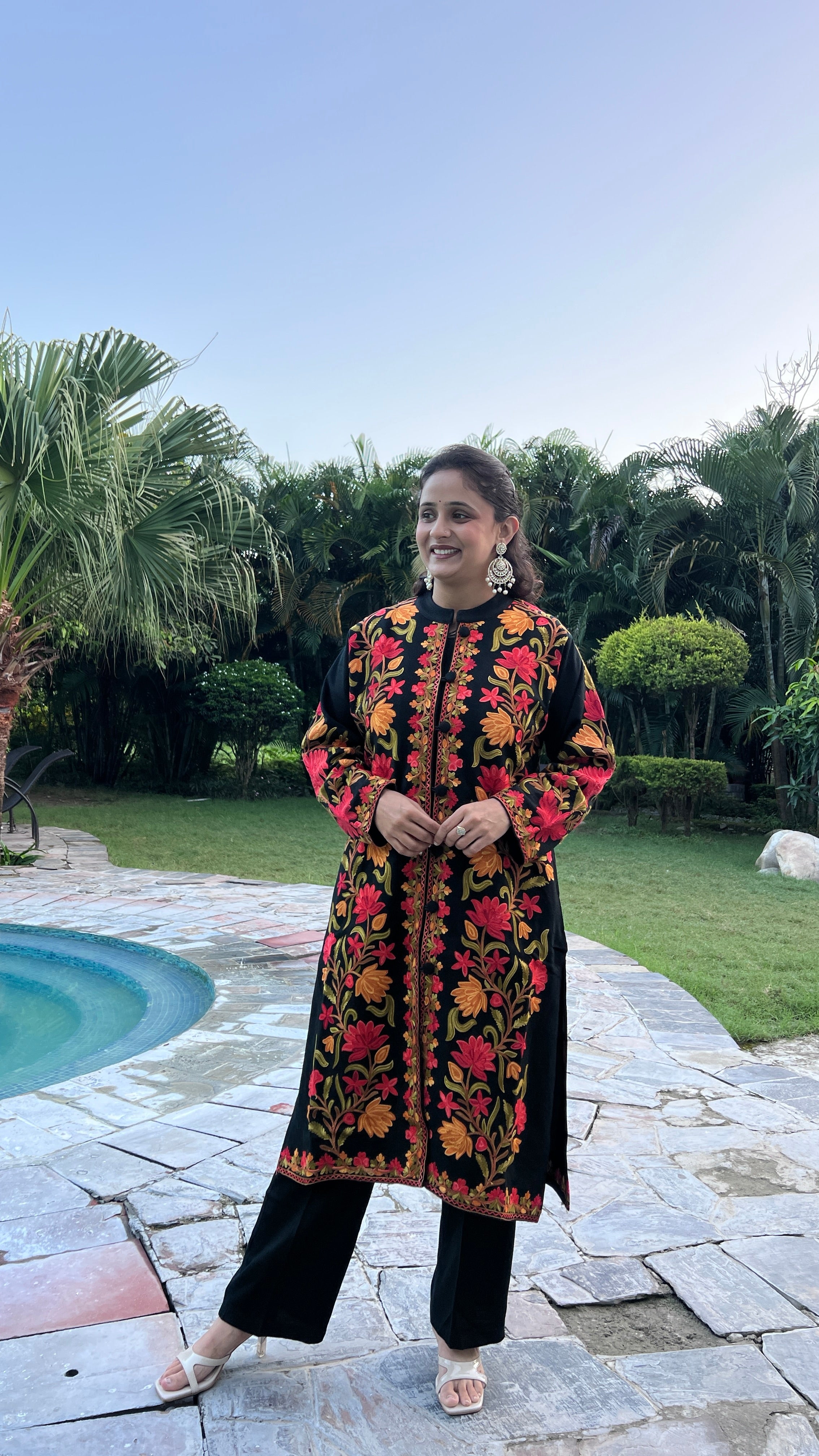 Premium daffodil long shrug 3pcs set ( rs sa 4052 )