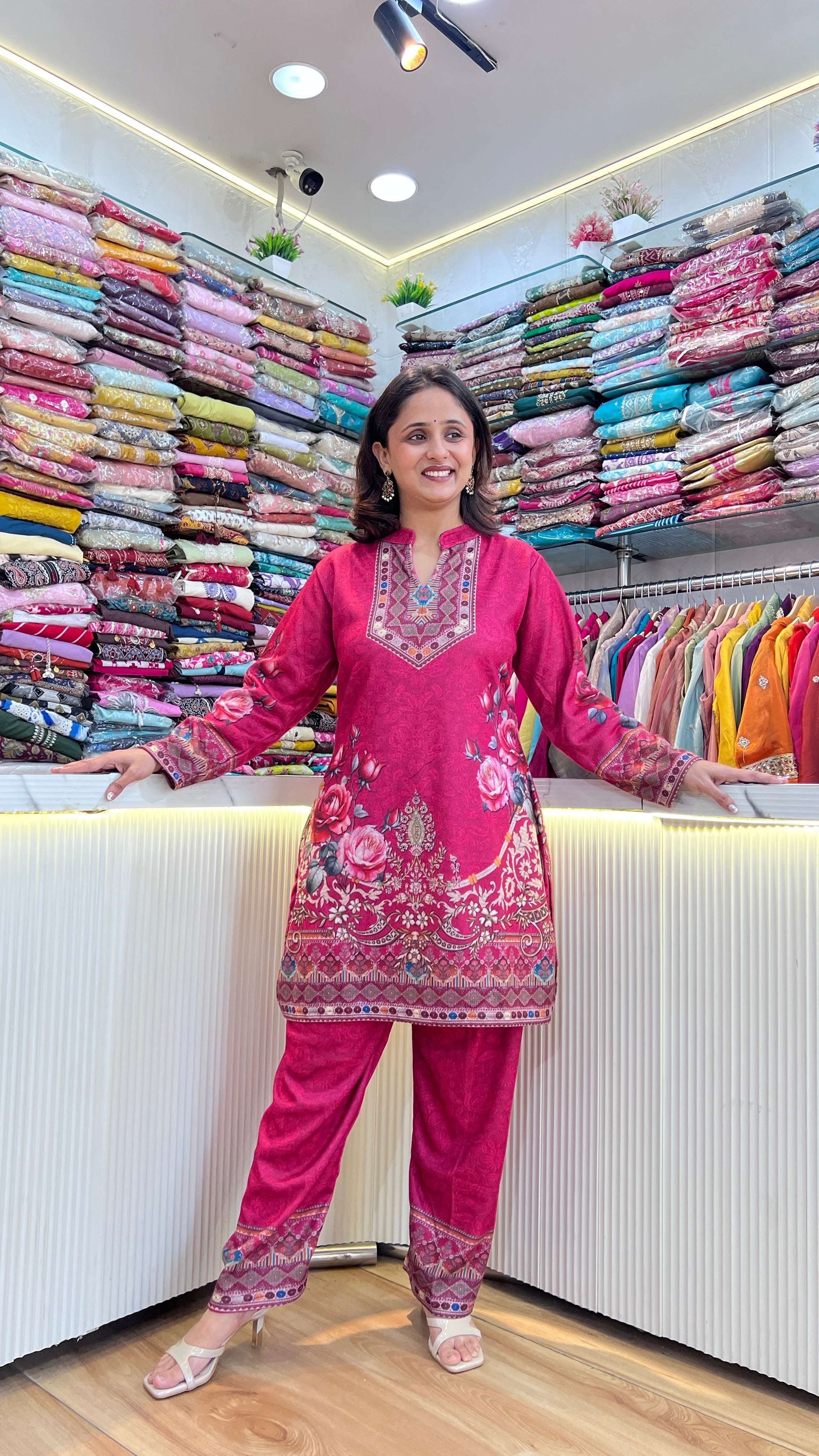 karachi wool pants cord set ( 9637 )
