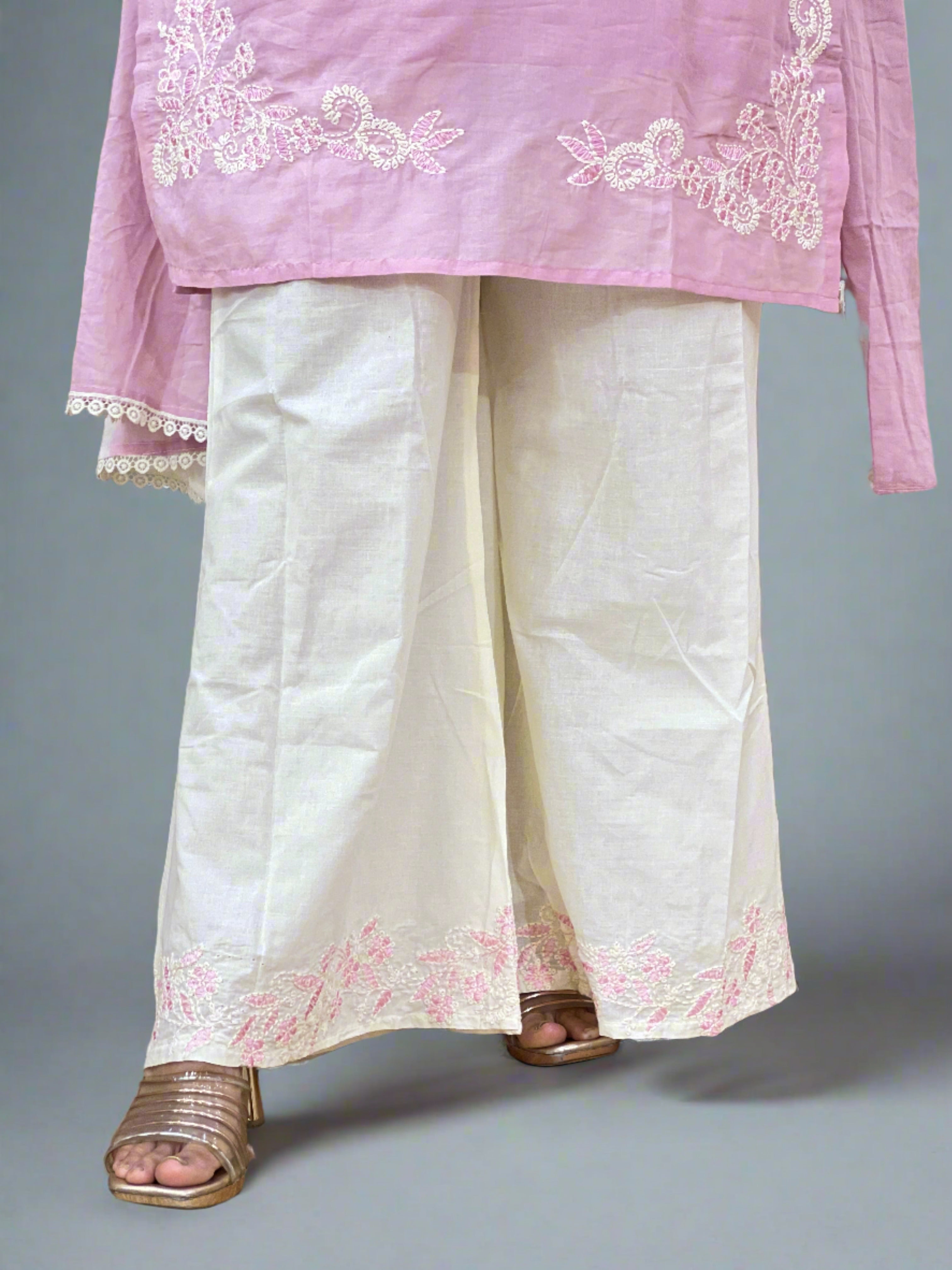 Plazo suit with short kurta