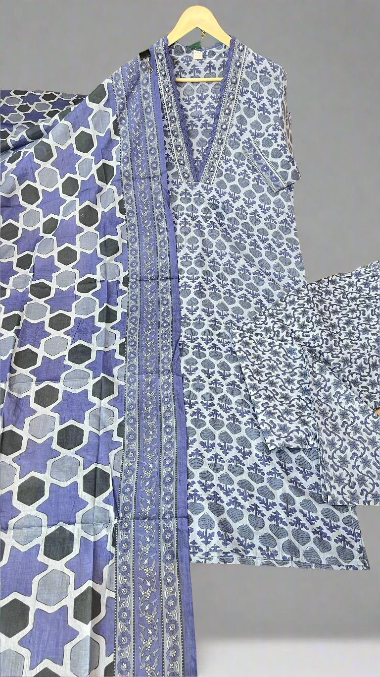 Akhaya pure cotton suit