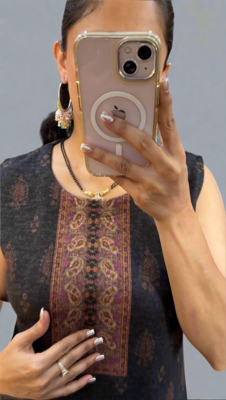 Adhavya Woolen shrug suit