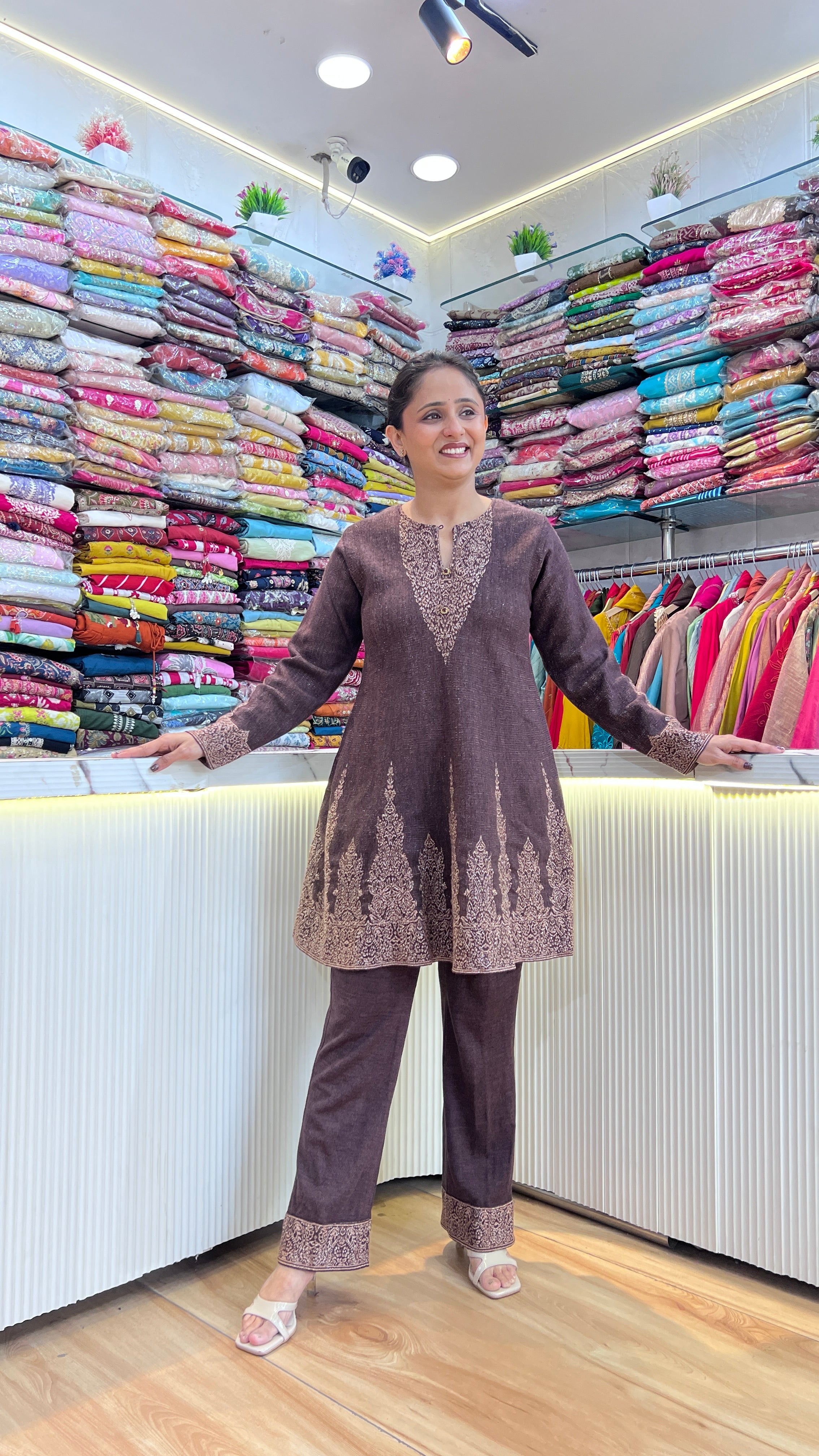 Premium knitted peplum cord ( ktn 251505 )