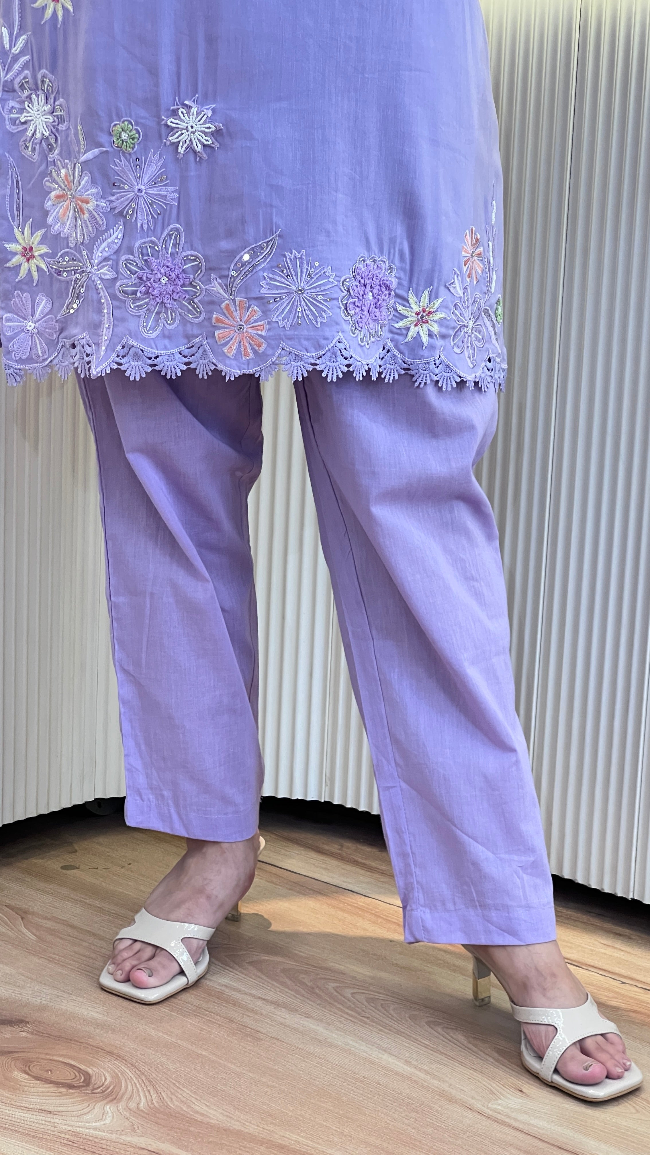 Mul cotton embroidered cord set ( tj 29267 )