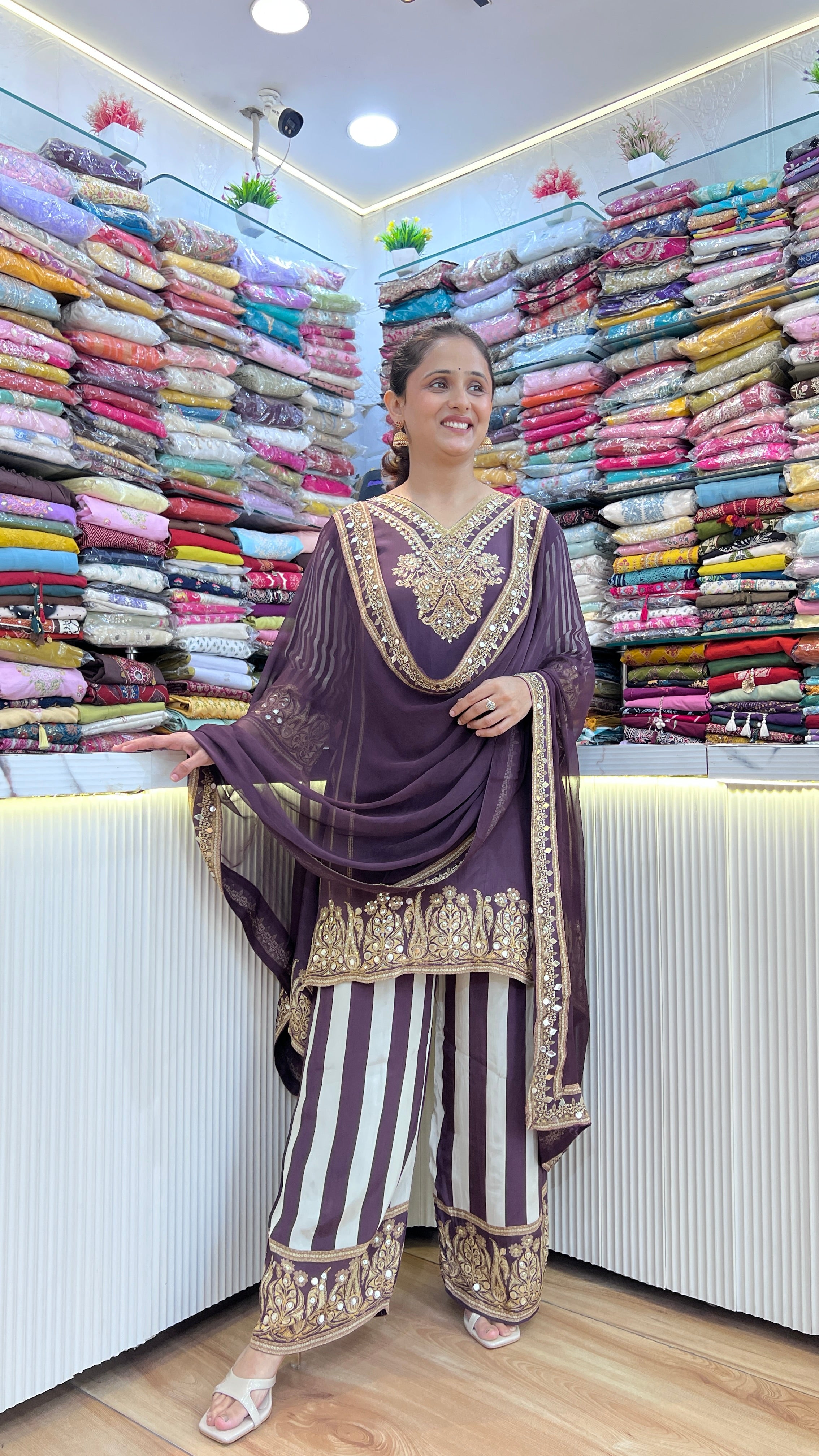 Designer pure crape suit ( ym 63667 )