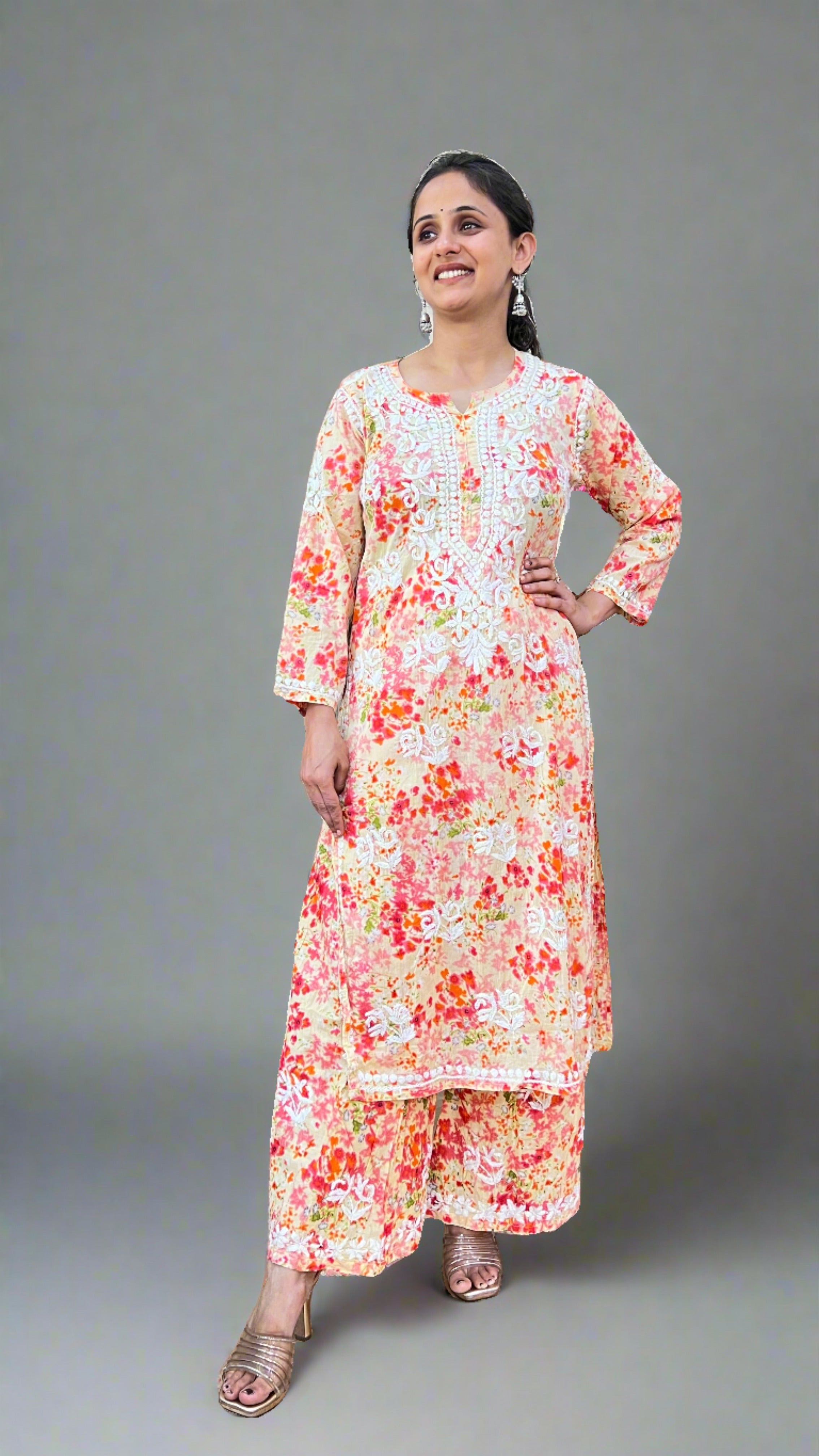 Lakhnavi mul cotton set