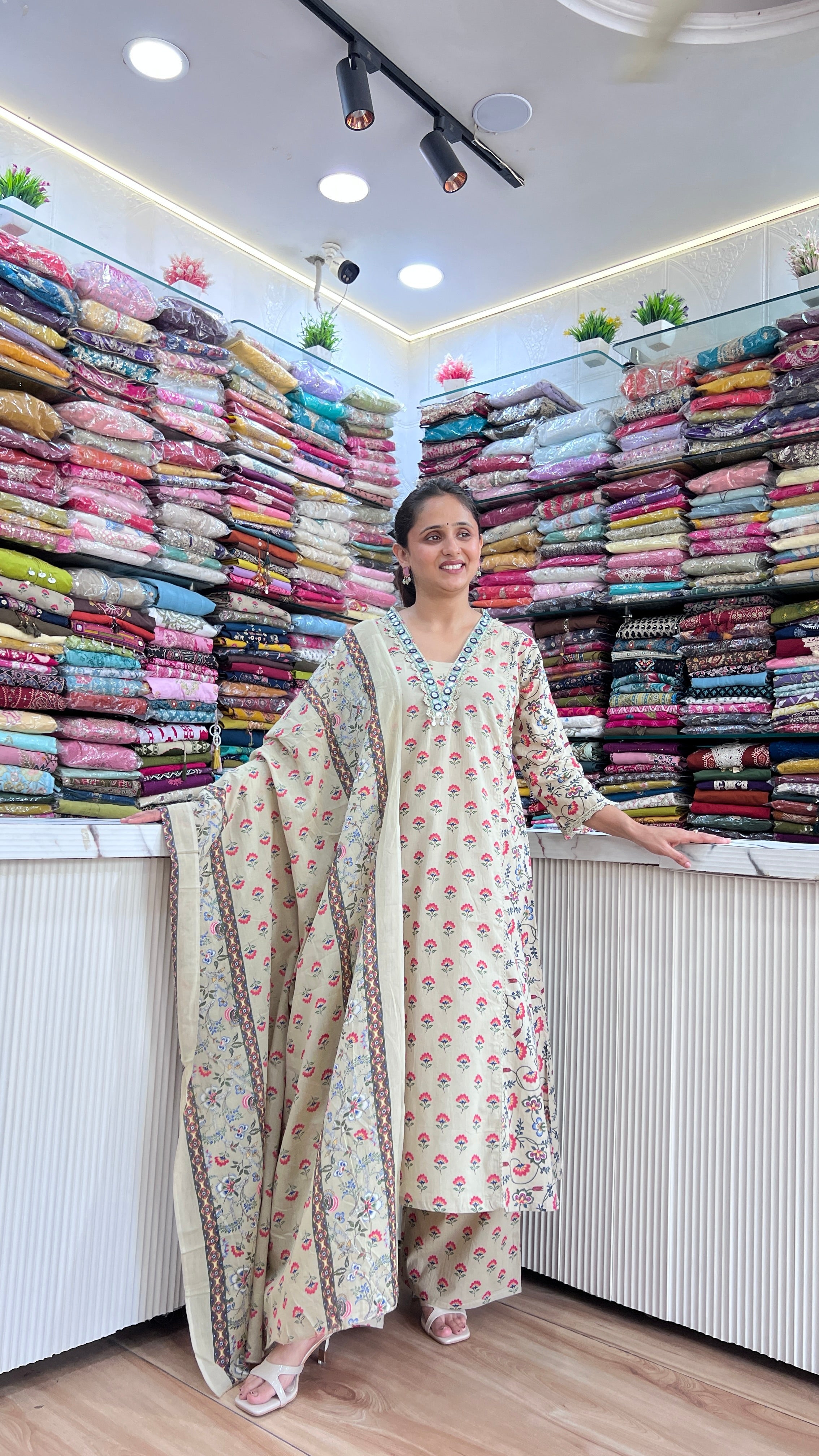 A-line premium cotton suit (gj 10467)