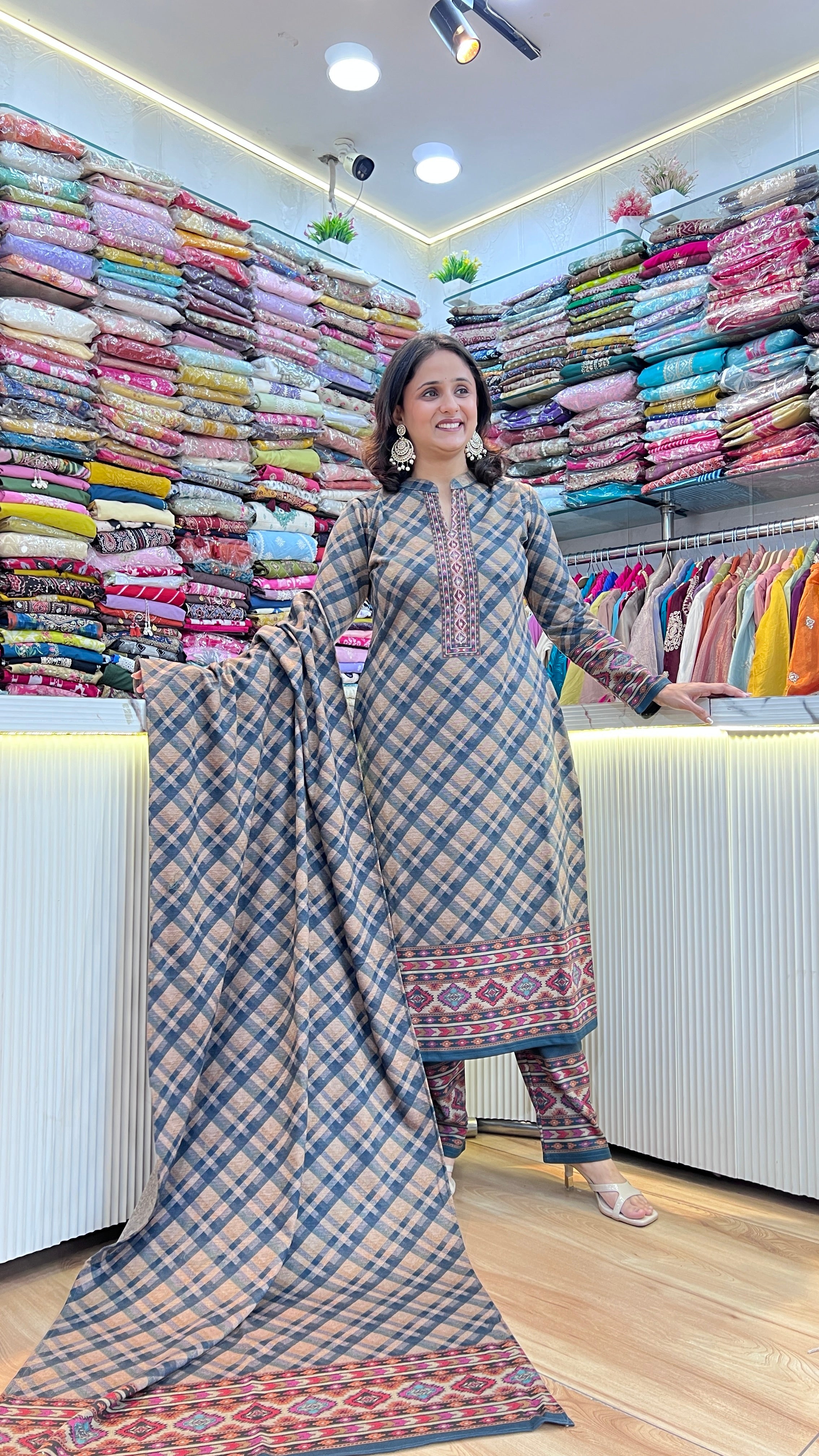 Premium soft wool suit ( miss 1039 )