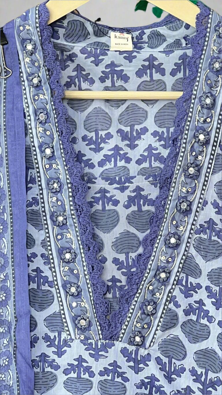 Akhaya pure cotton suit