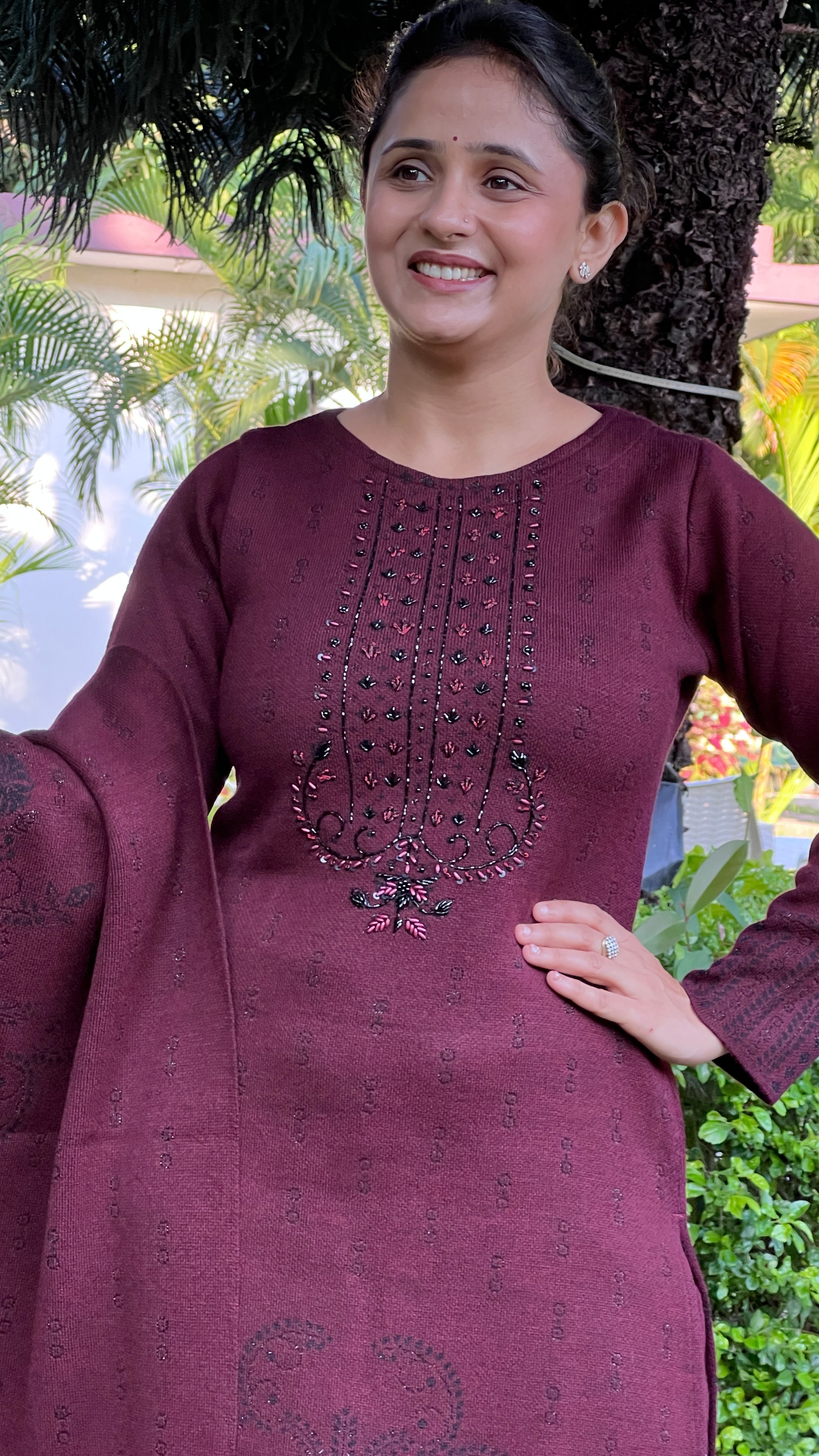 Premium Knitted Wool 3-Piece Suit Set ( dc eng 667 )