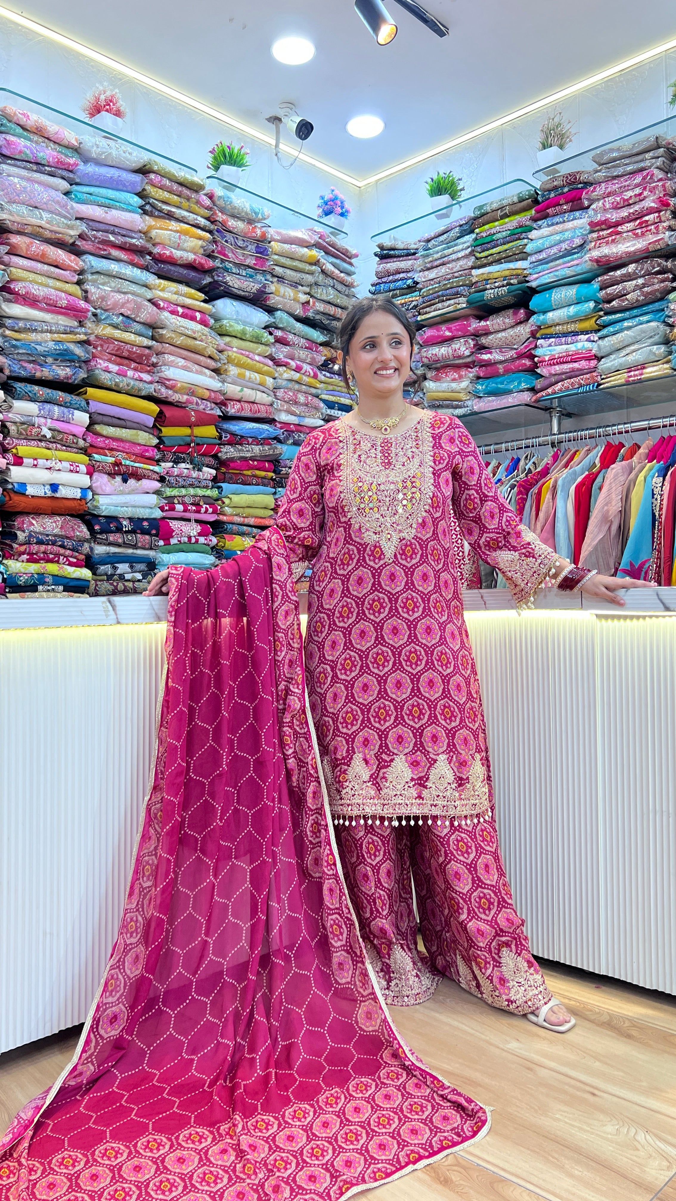 Pure chinon karva special suit ( tj 31967 )