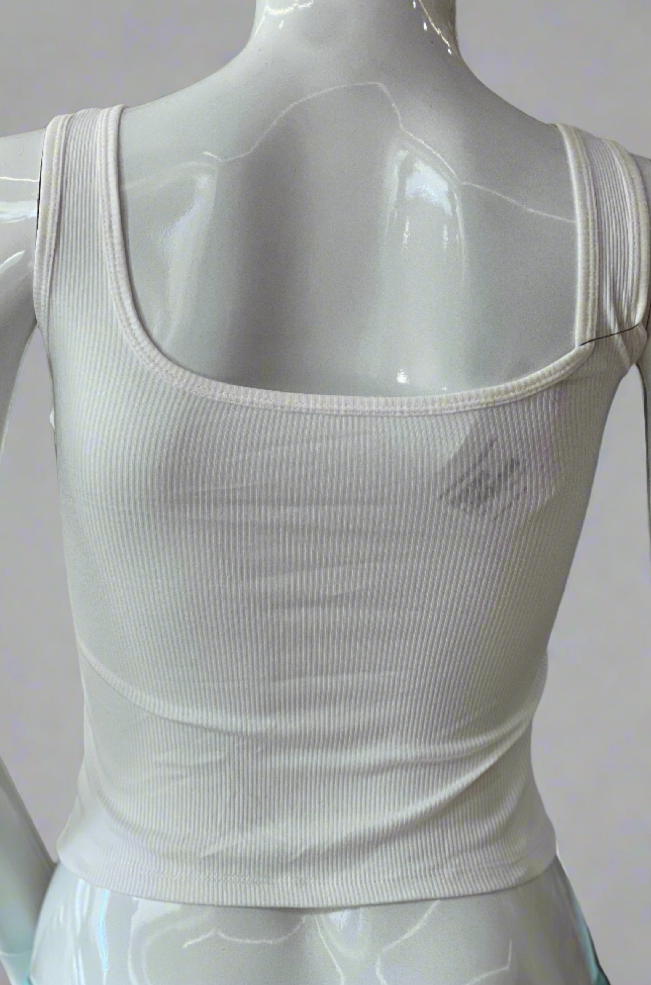 Crop top with front buttons