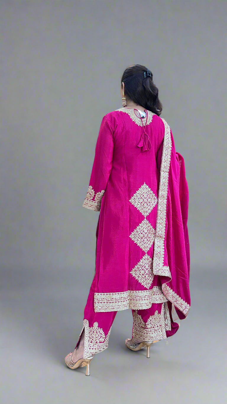 Heavy embroidered suit