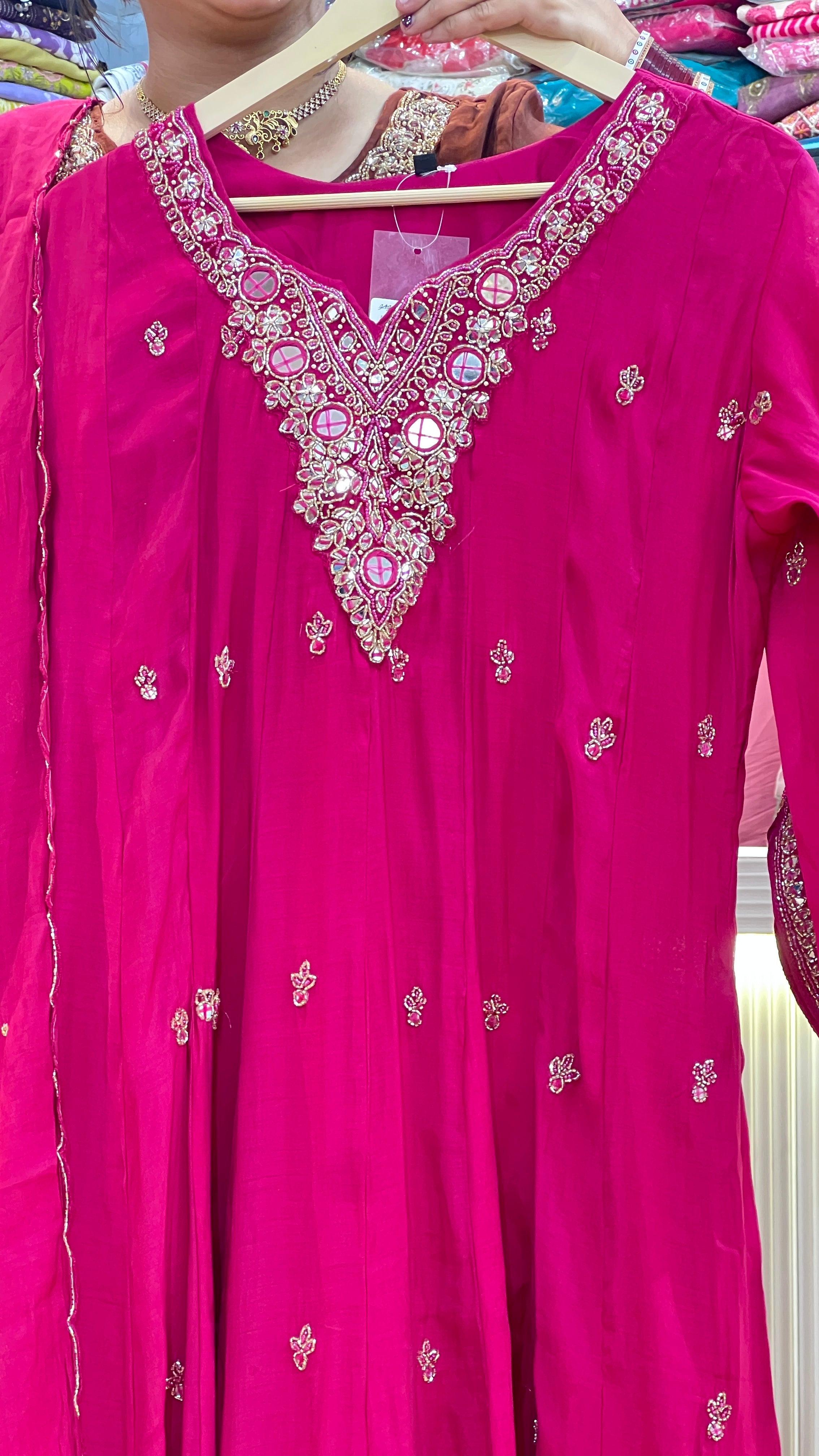 Designer anarkali hand work suit ( ym 65967 )