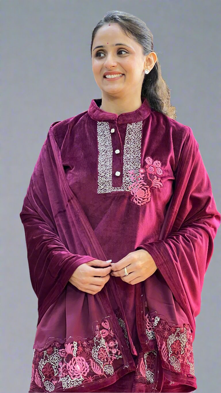 Ashna velvet suit