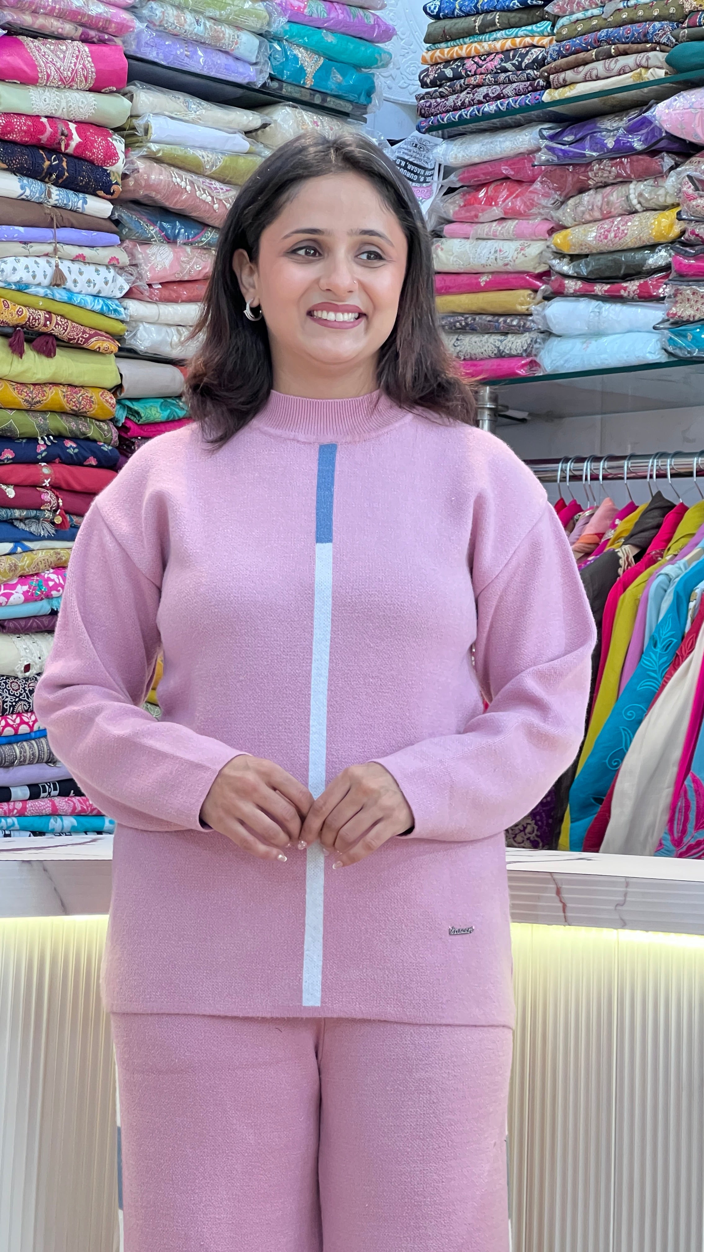 Premium knitted wool cord set ( rs lsn 967 )