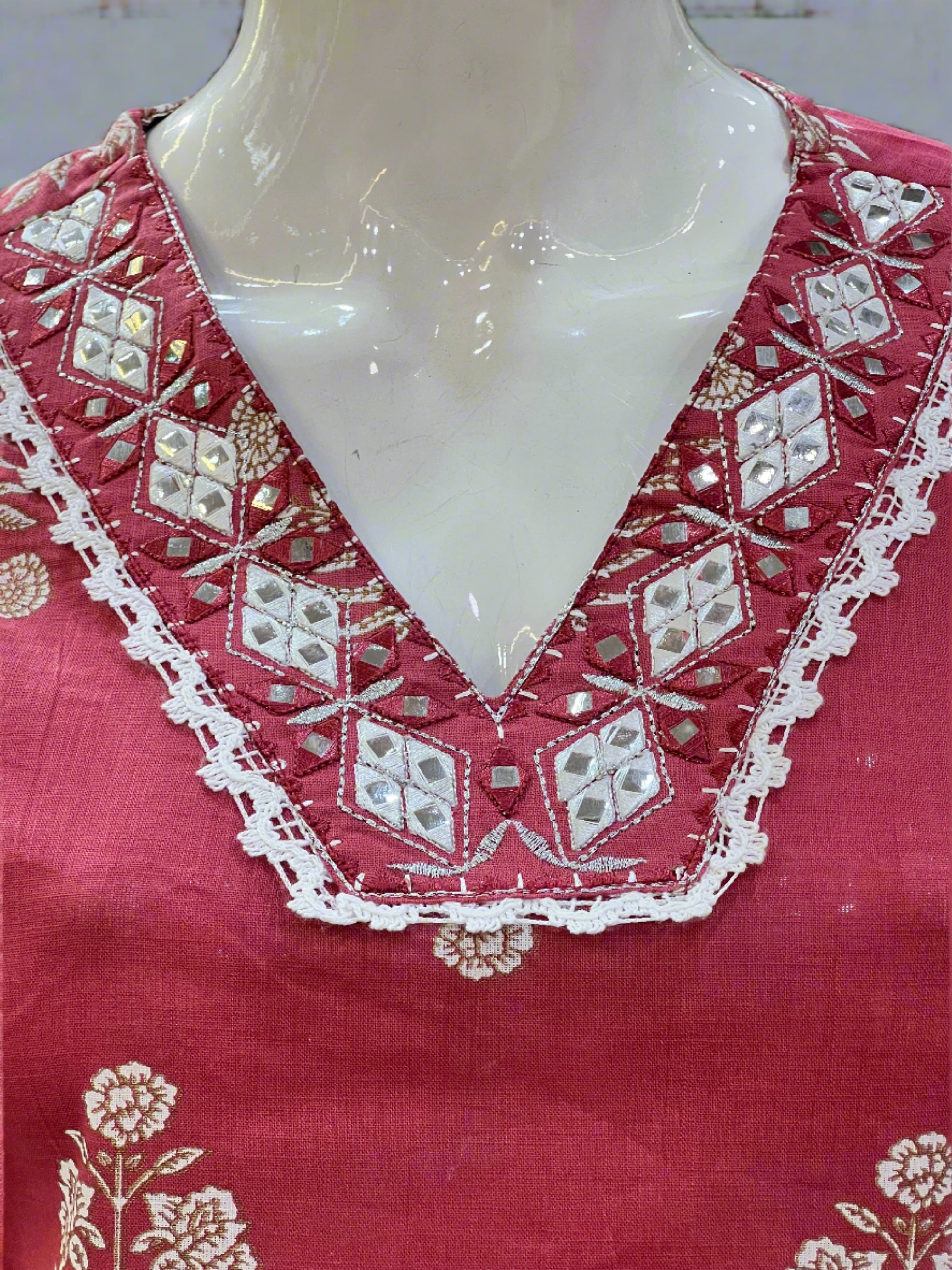 Abhita v neck short kurta