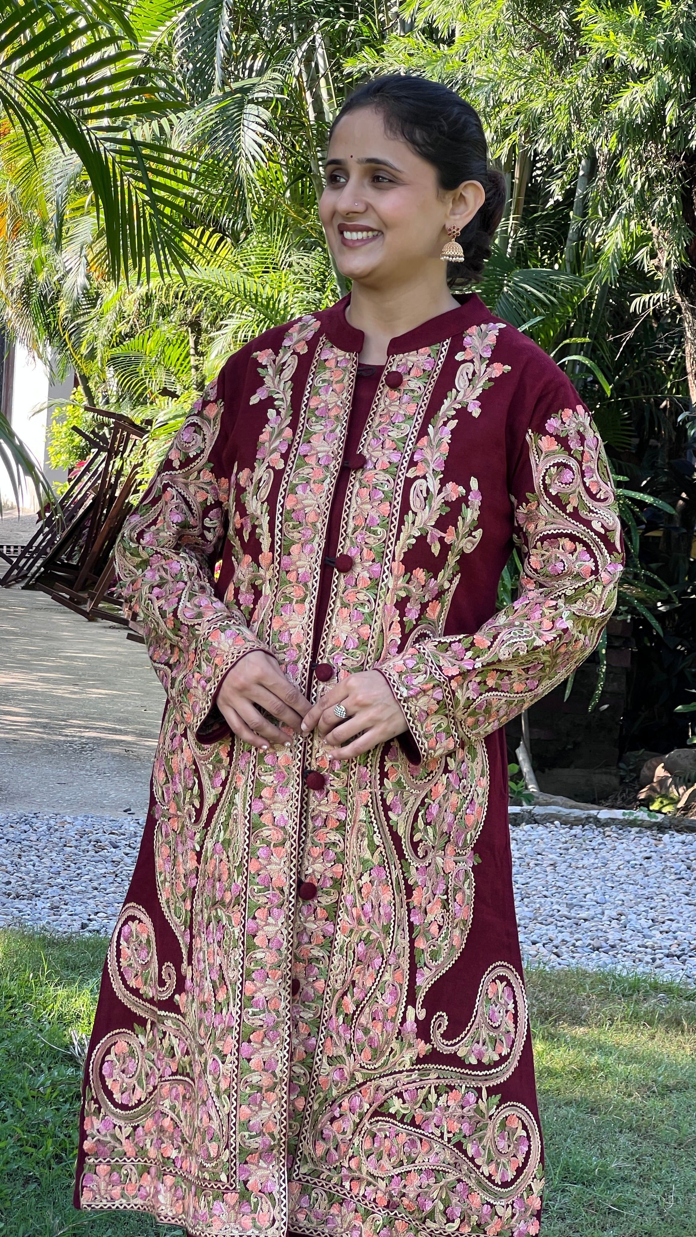 Premium 3-Piece All-Over Embroidered Shrug Set ( rs sa 4051 )