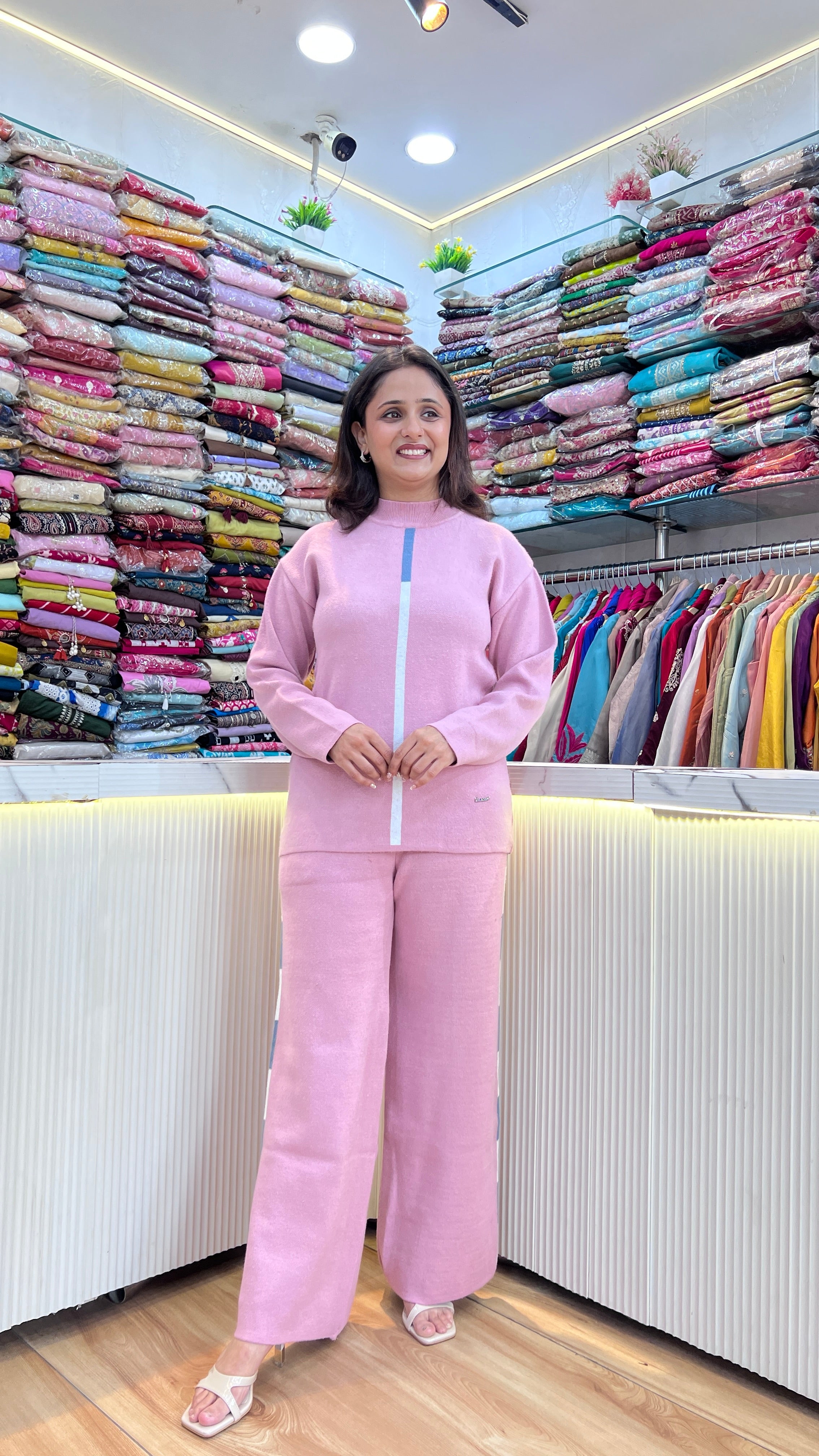 Premium knitted wool cord set ( rs lsn 967 )