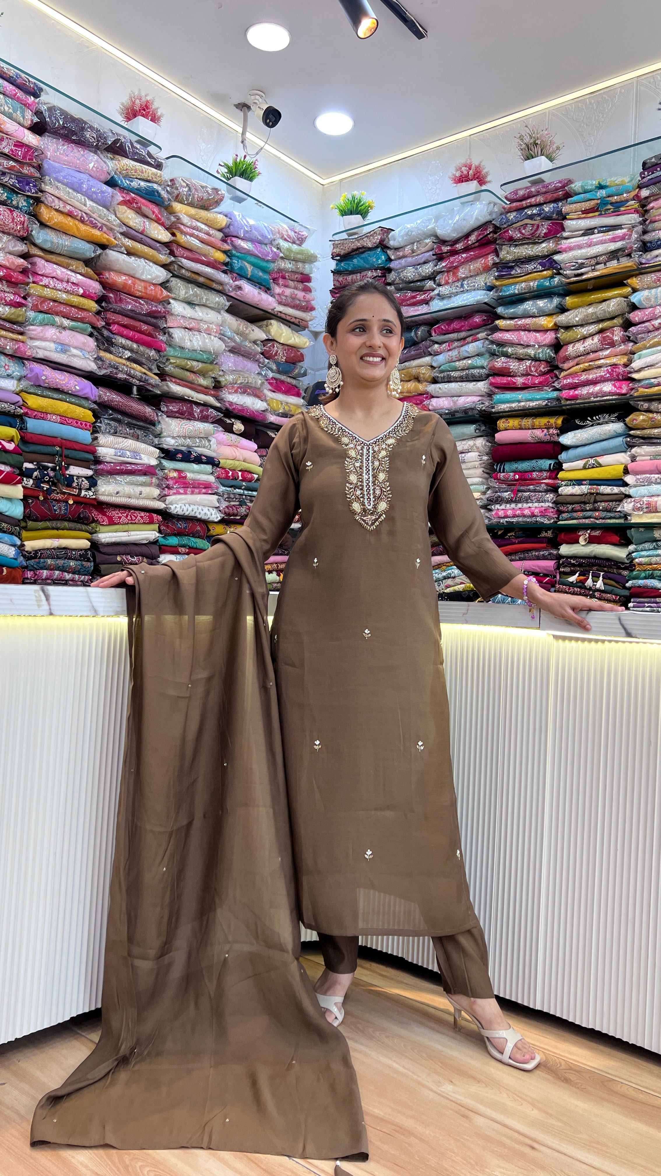 Imported laser cotton suit ( tj 28567 )