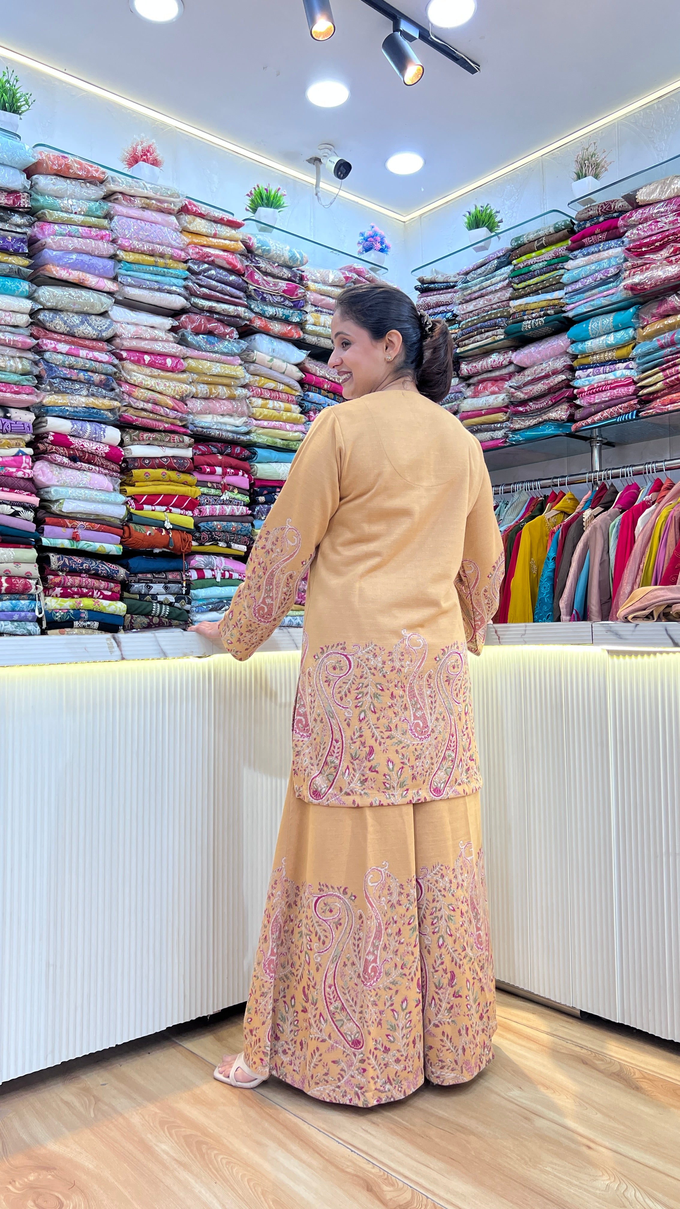 Premium knitted wool sharara suit ( ktn 8226 )