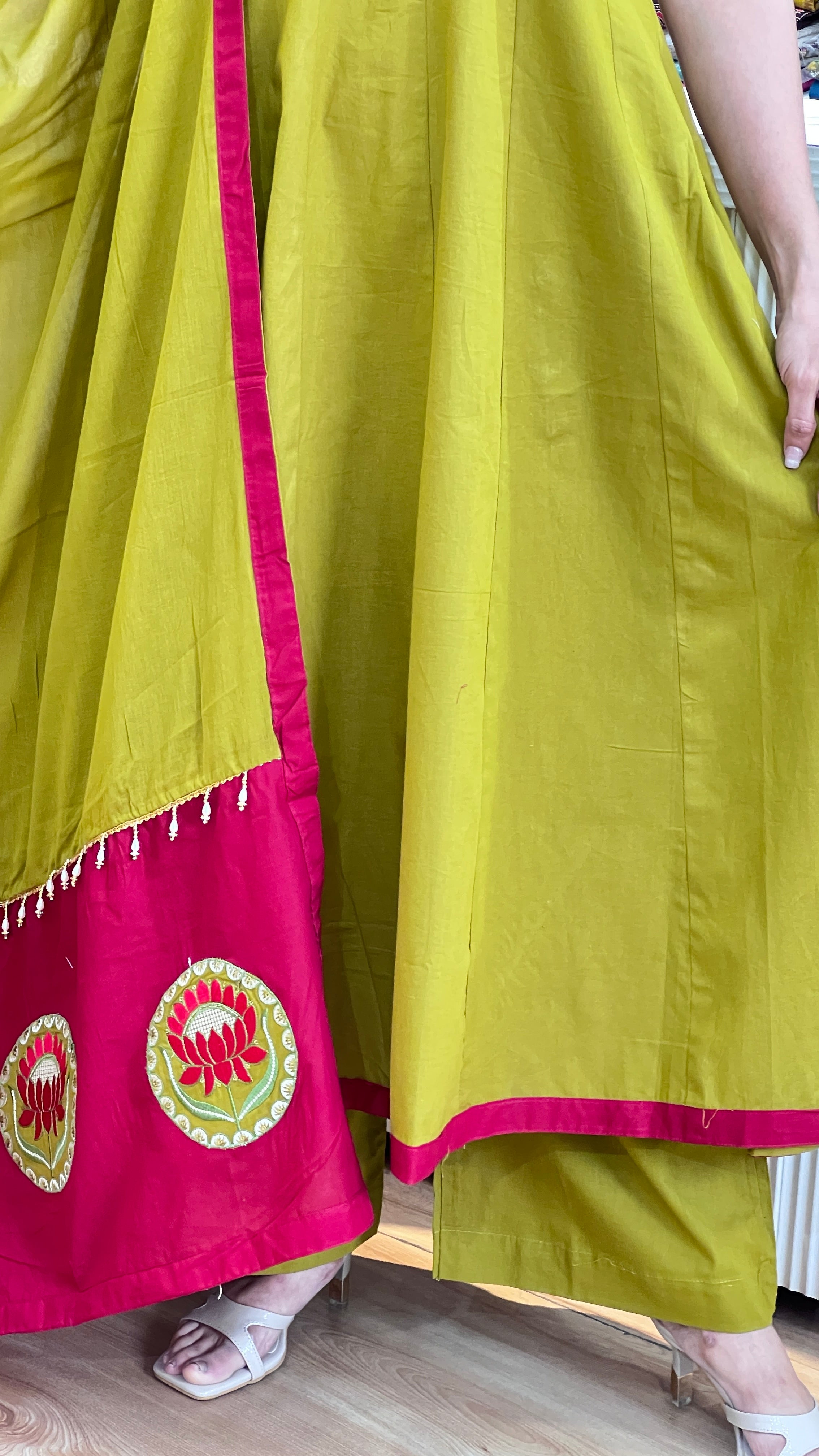 Pure cotton anarkali suit ( ym 62067 )
