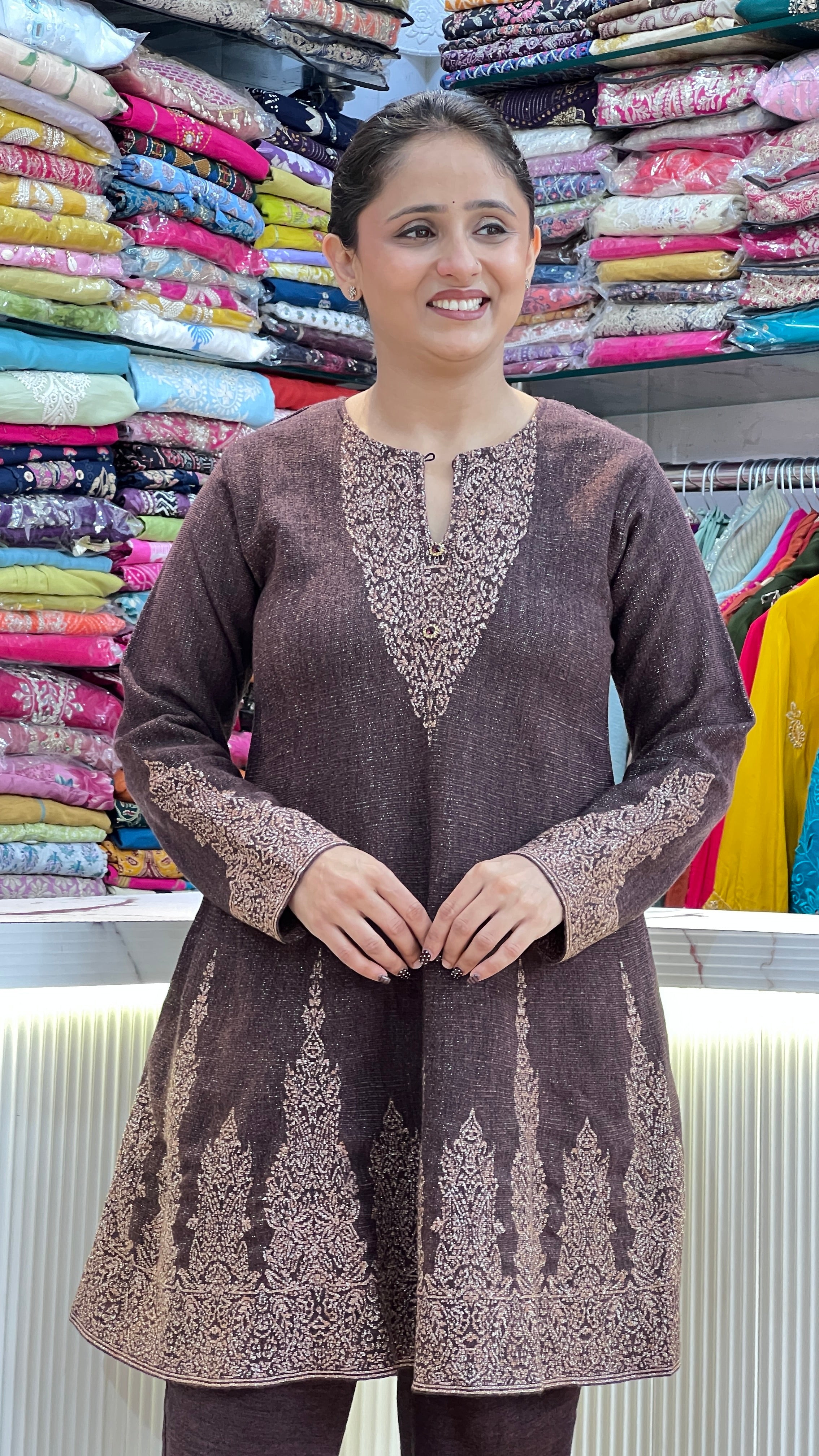 Premium knitted peplum cord ( ktn 251505 )