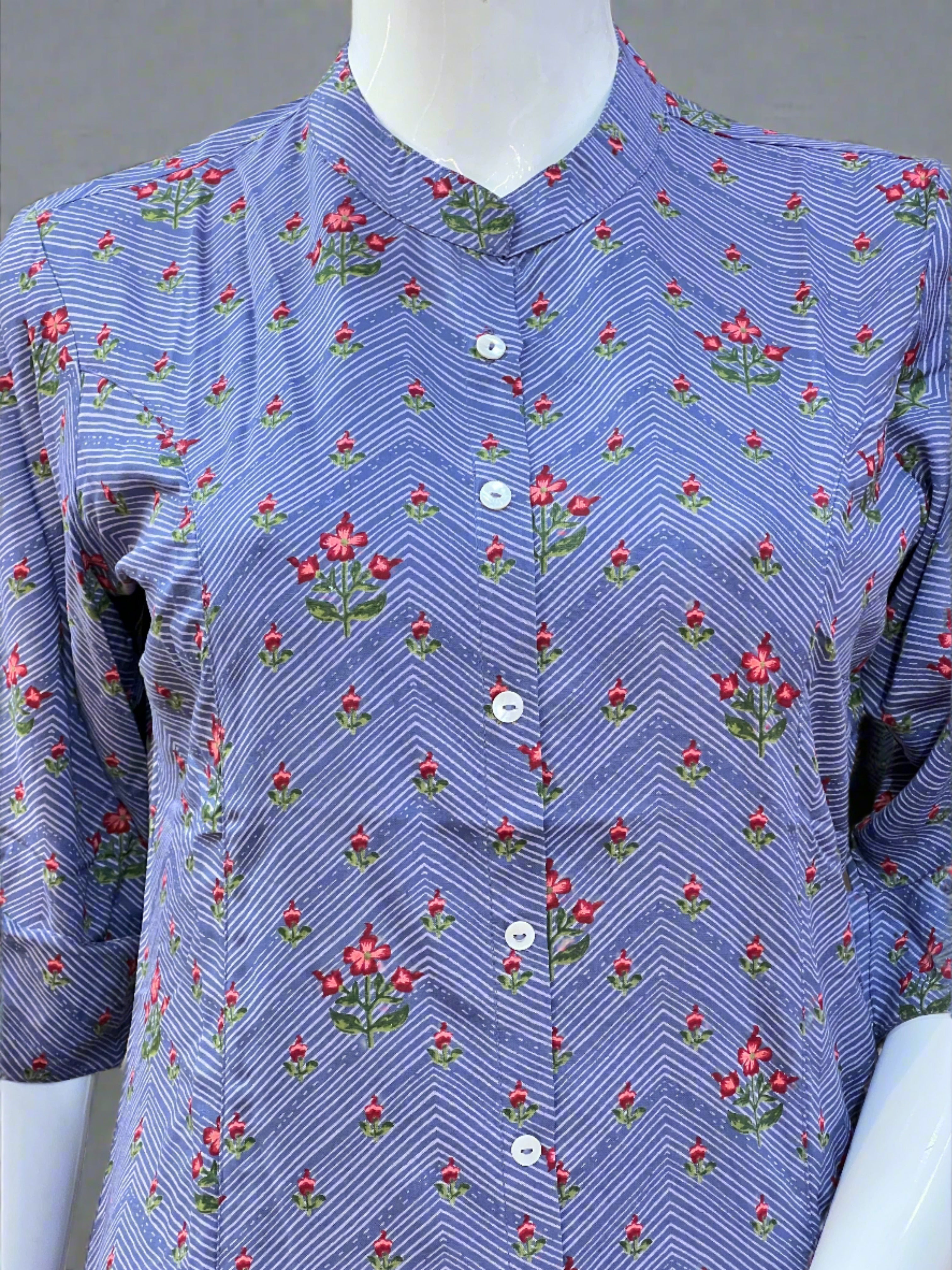 Aadvika blue short kurta