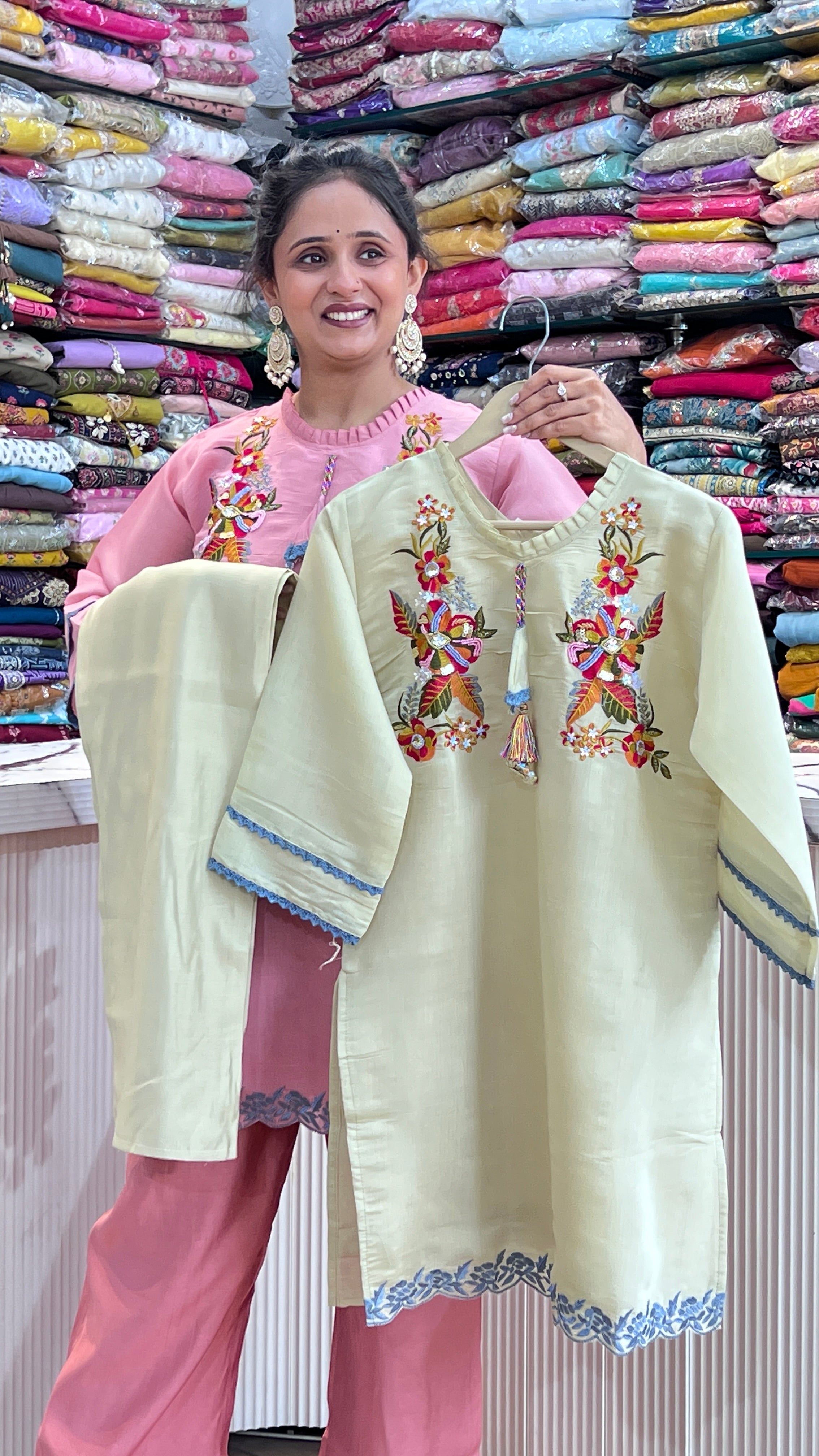 Mul chanderi cord set ( si 9867 )