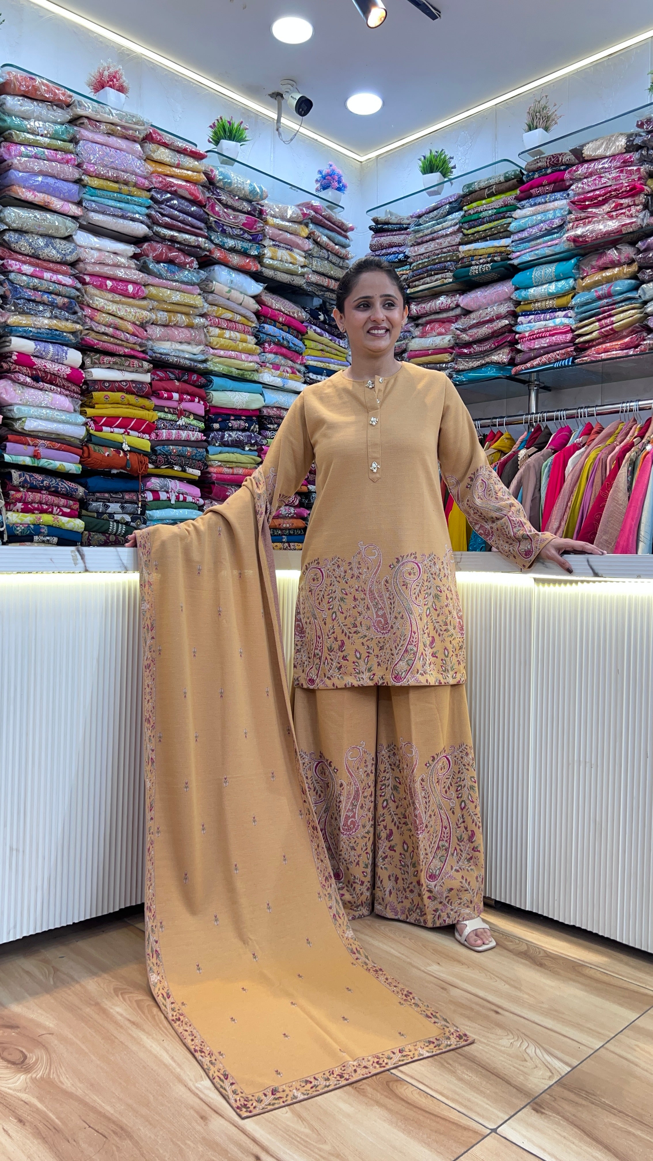 Premium knitted wool sharara suit ( ktn 8226 )