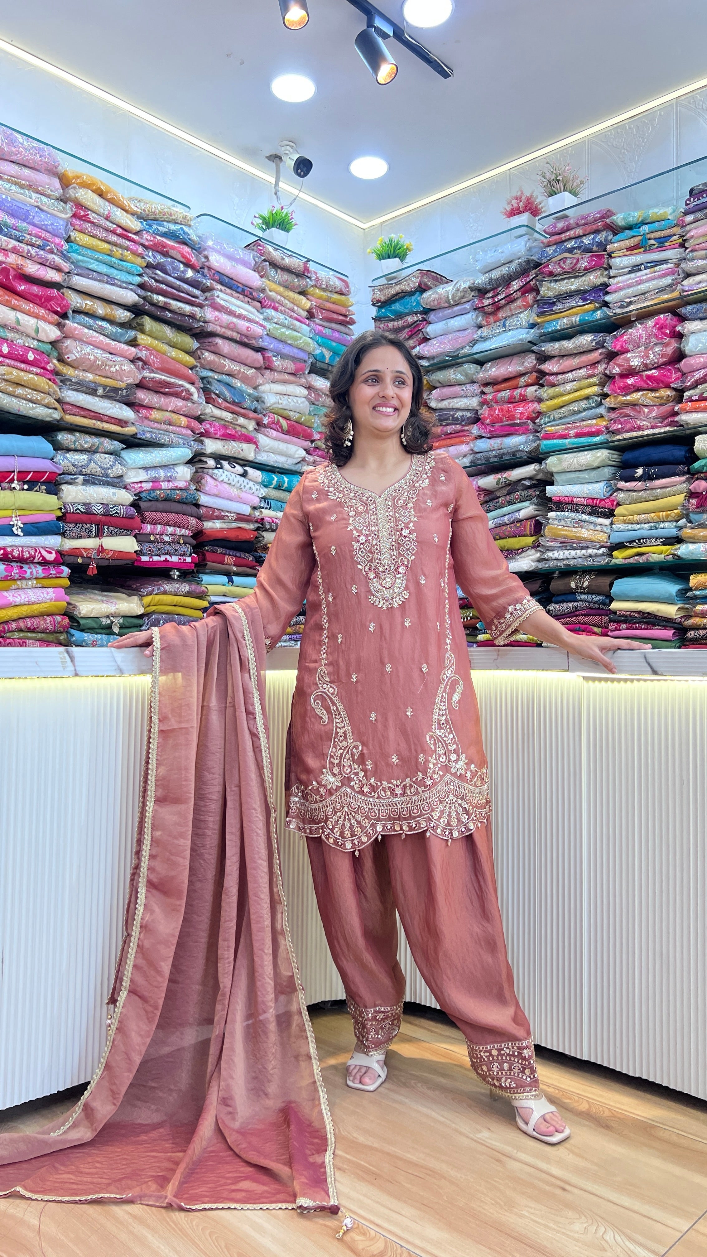 Embroidered farshi suit ( tj 29567 )