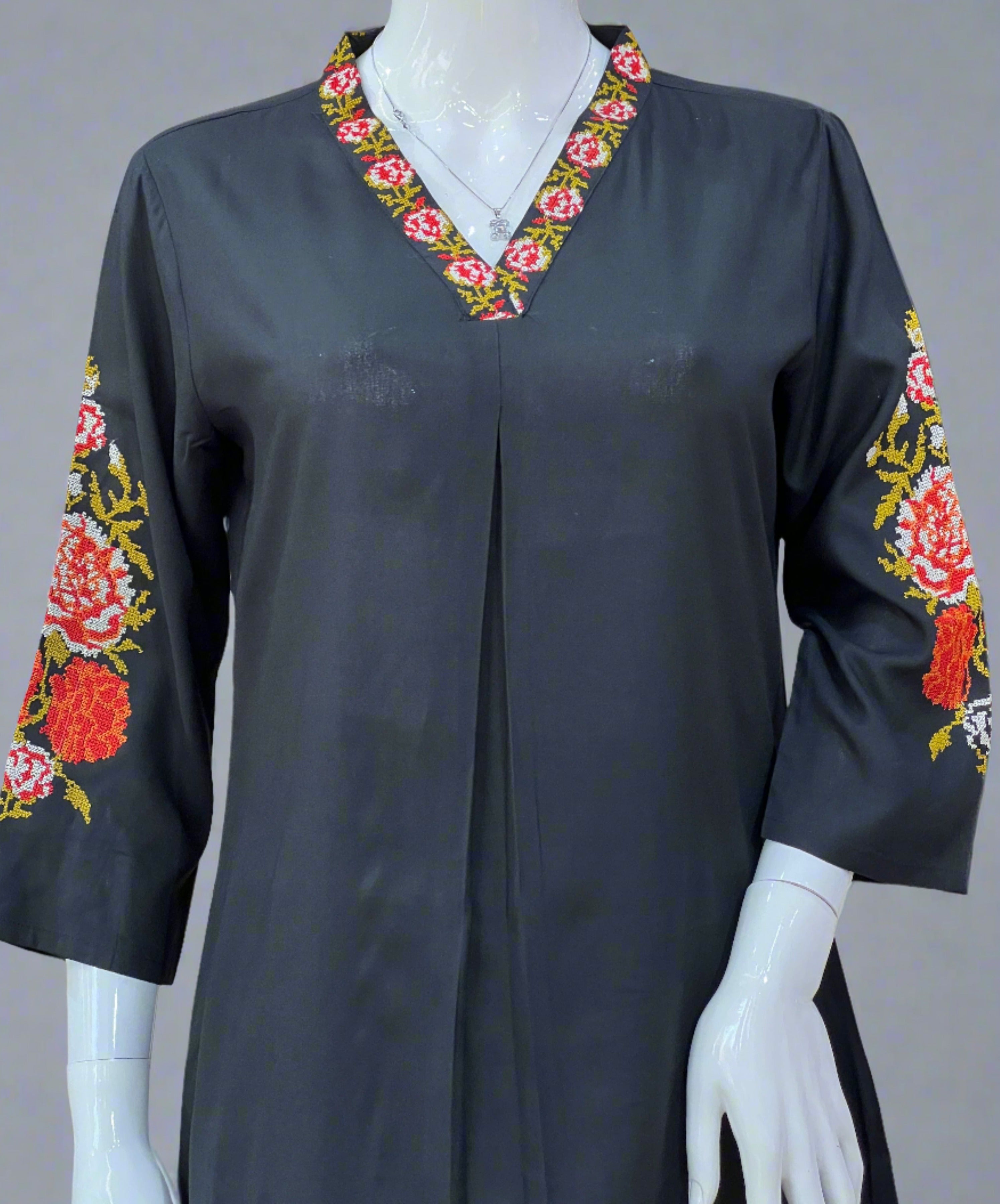 Ajnaha kulu work short kurta