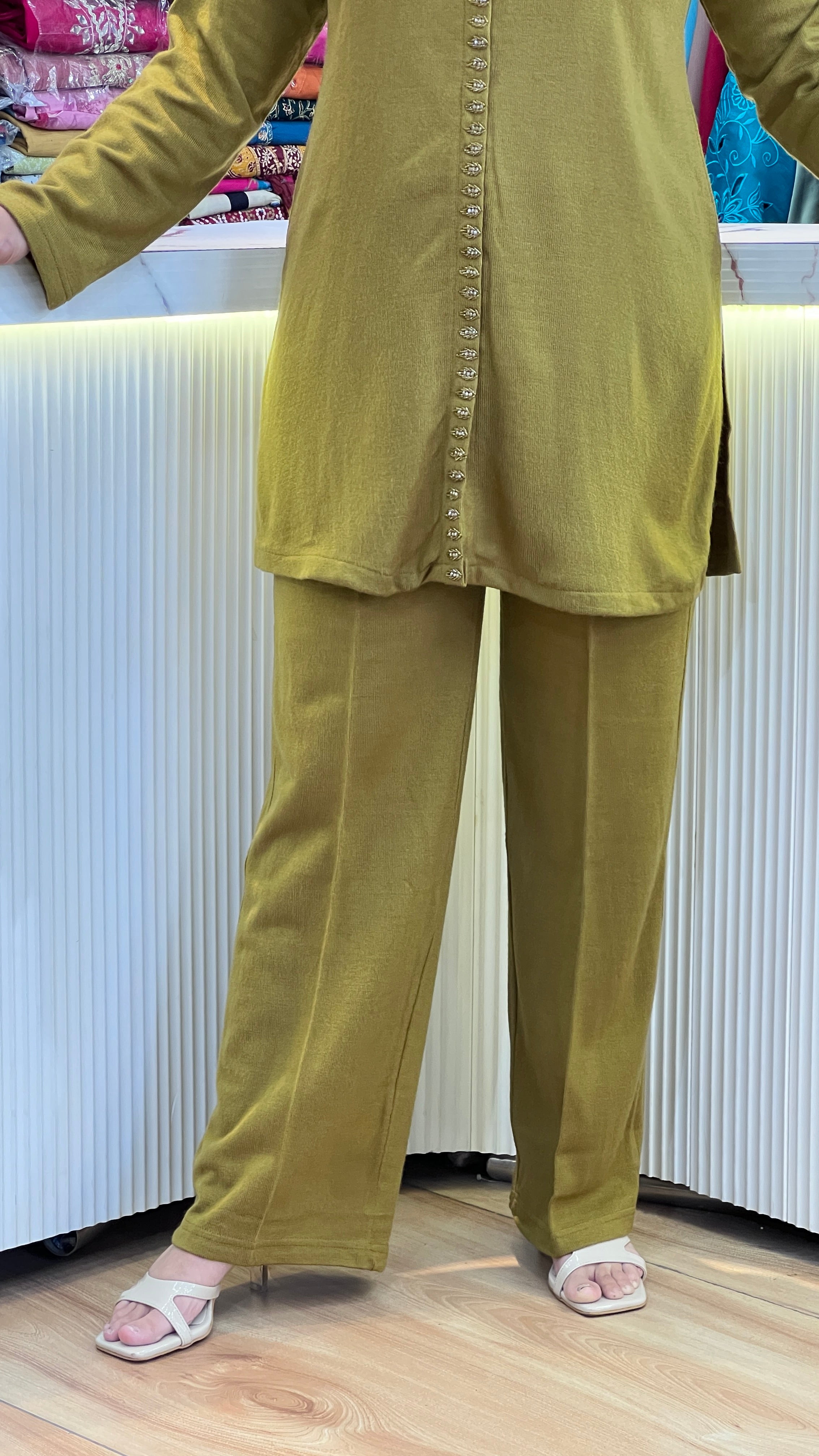 Pure daffodil hand work cord ( rs dc-08 )