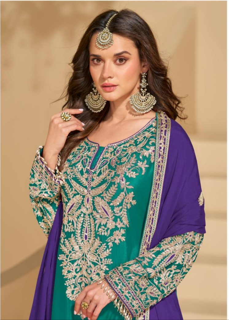 Avya designer plazo suit