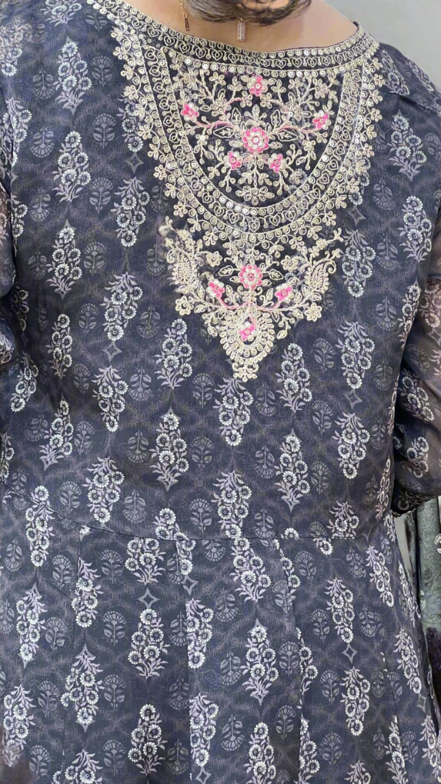 Organza Anarkali suit