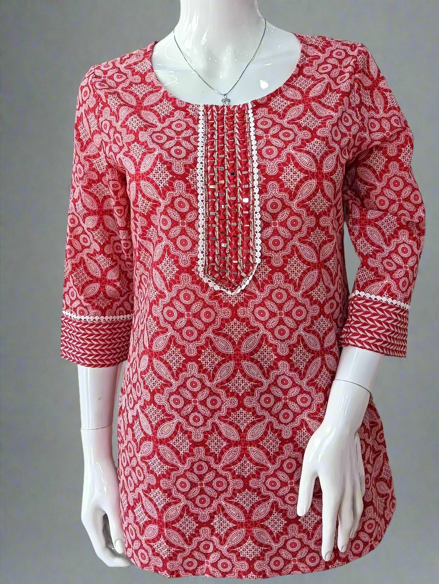 adya cotton short kurta