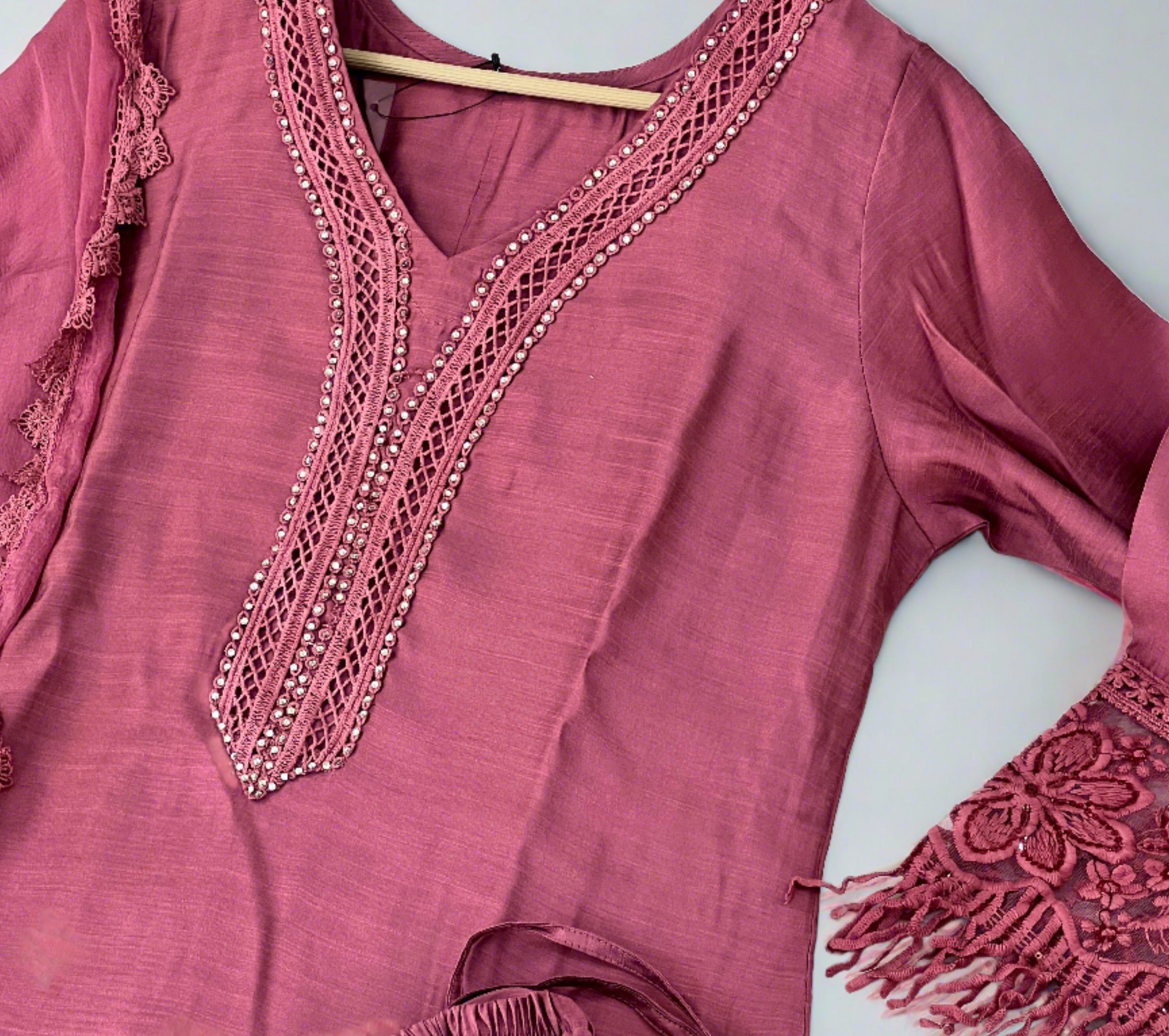 Designer Pakistani muslin suit