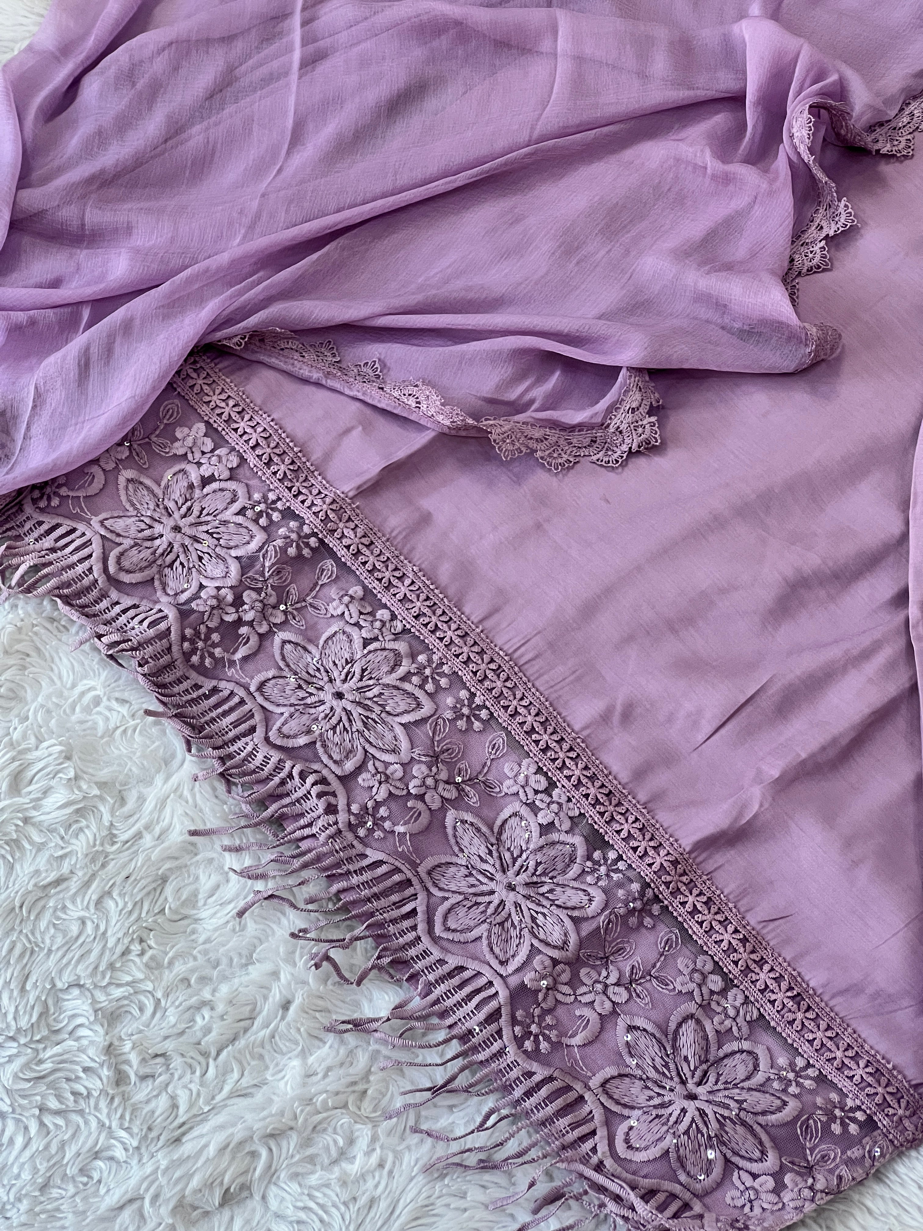 Designer Pakistani muslin suit