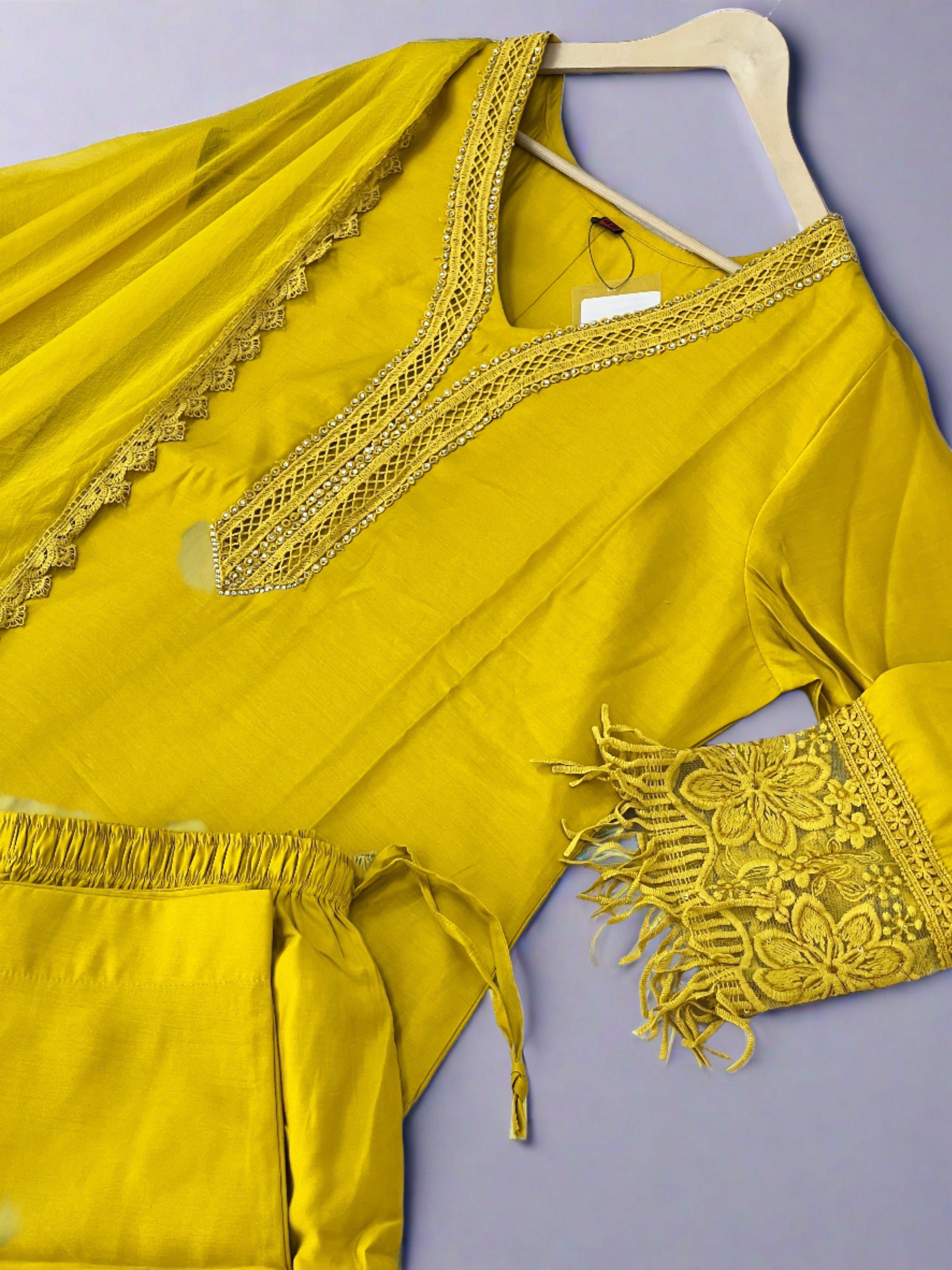 Designer Pakistani muslin suit