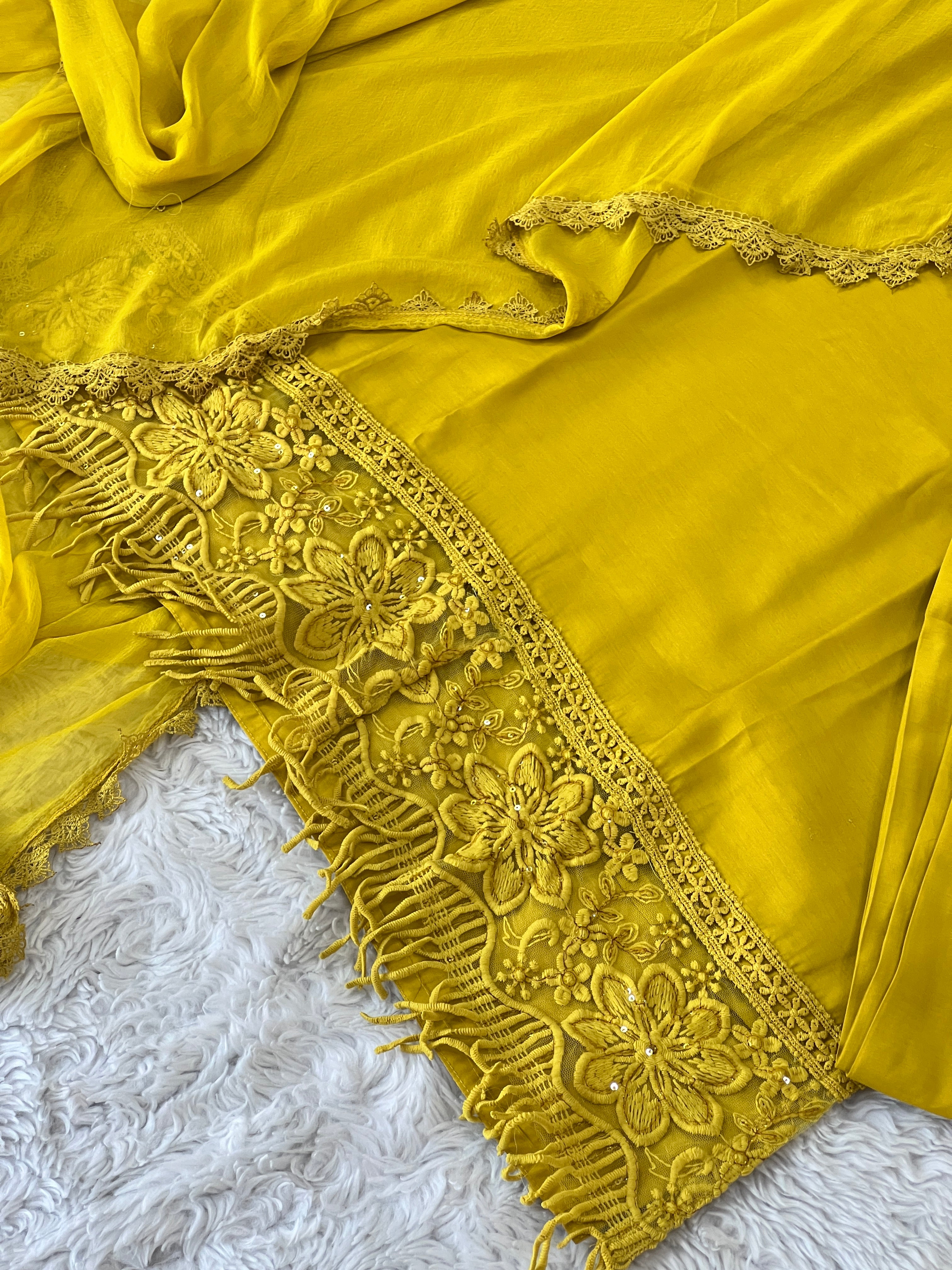 Designer Pakistani muslin suit