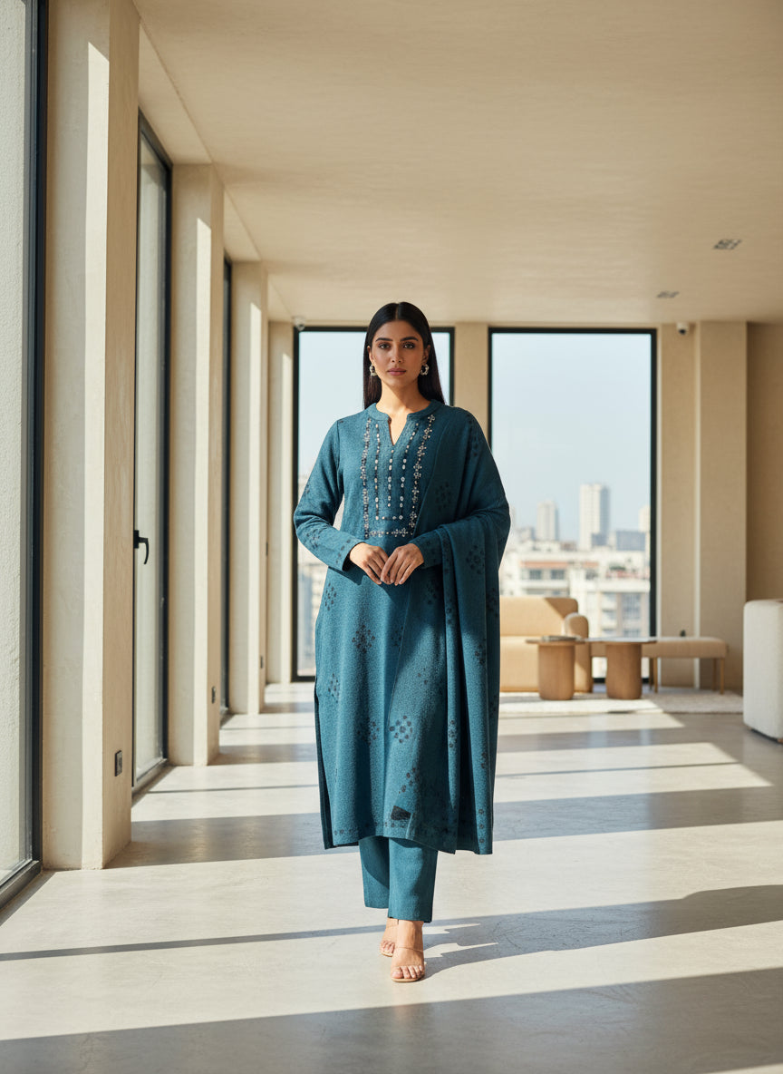 woolen knitted suit (5508)