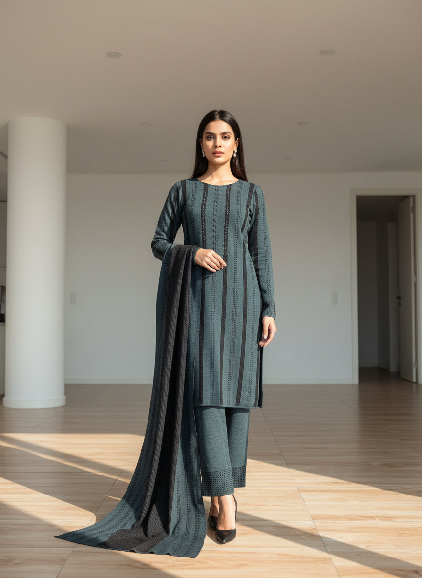 woolen knitted suit (5510)